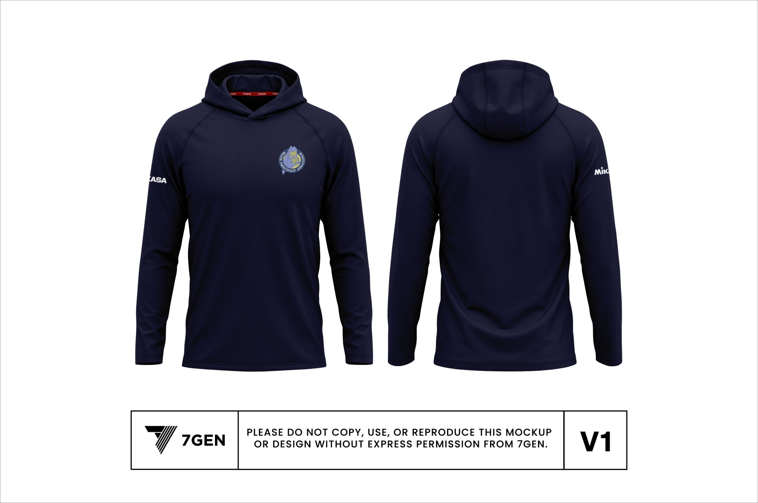 Hooded LS - Navy Blue