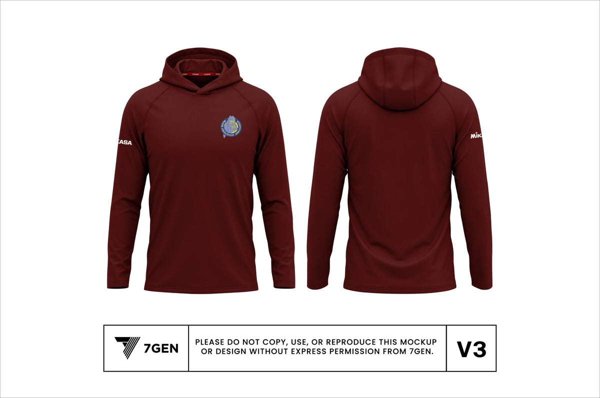 Hooded LS - Maroon