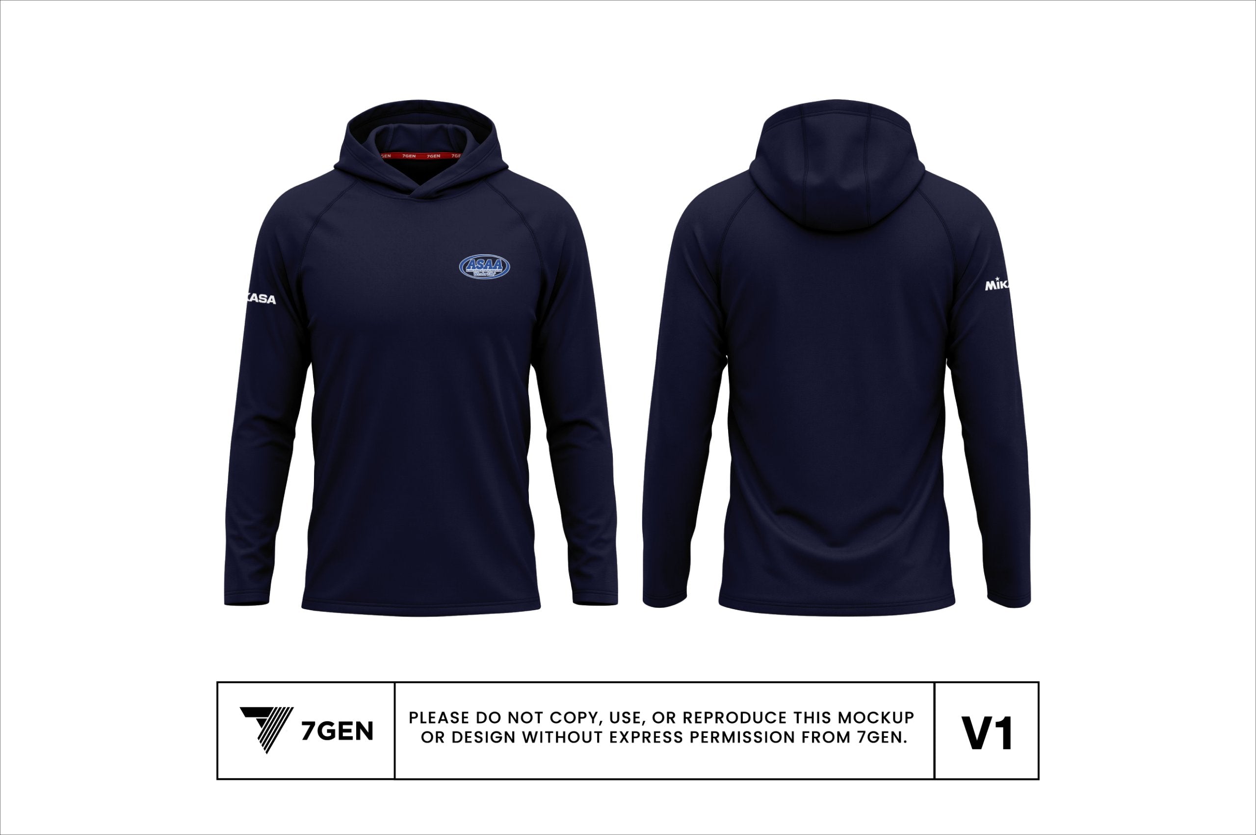 Hooded LS - Navy Blue