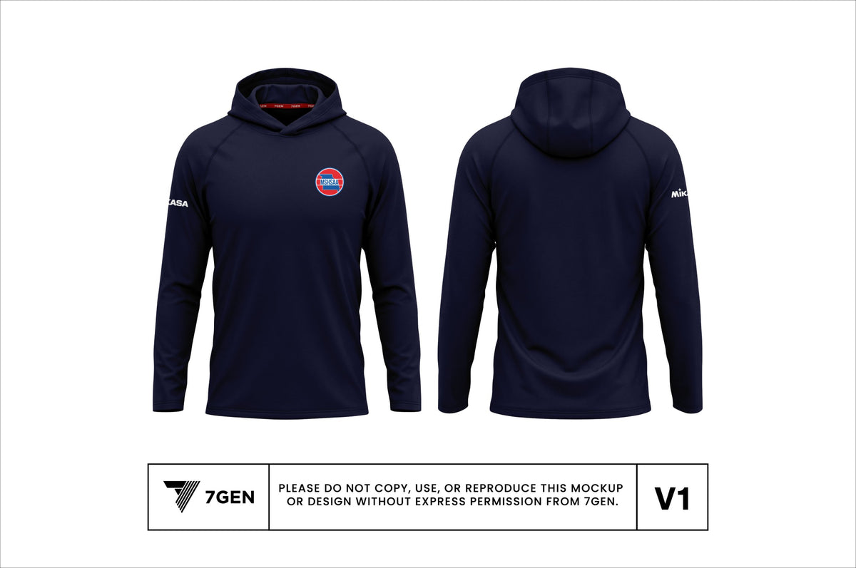 Hooded LS - Navy Blue