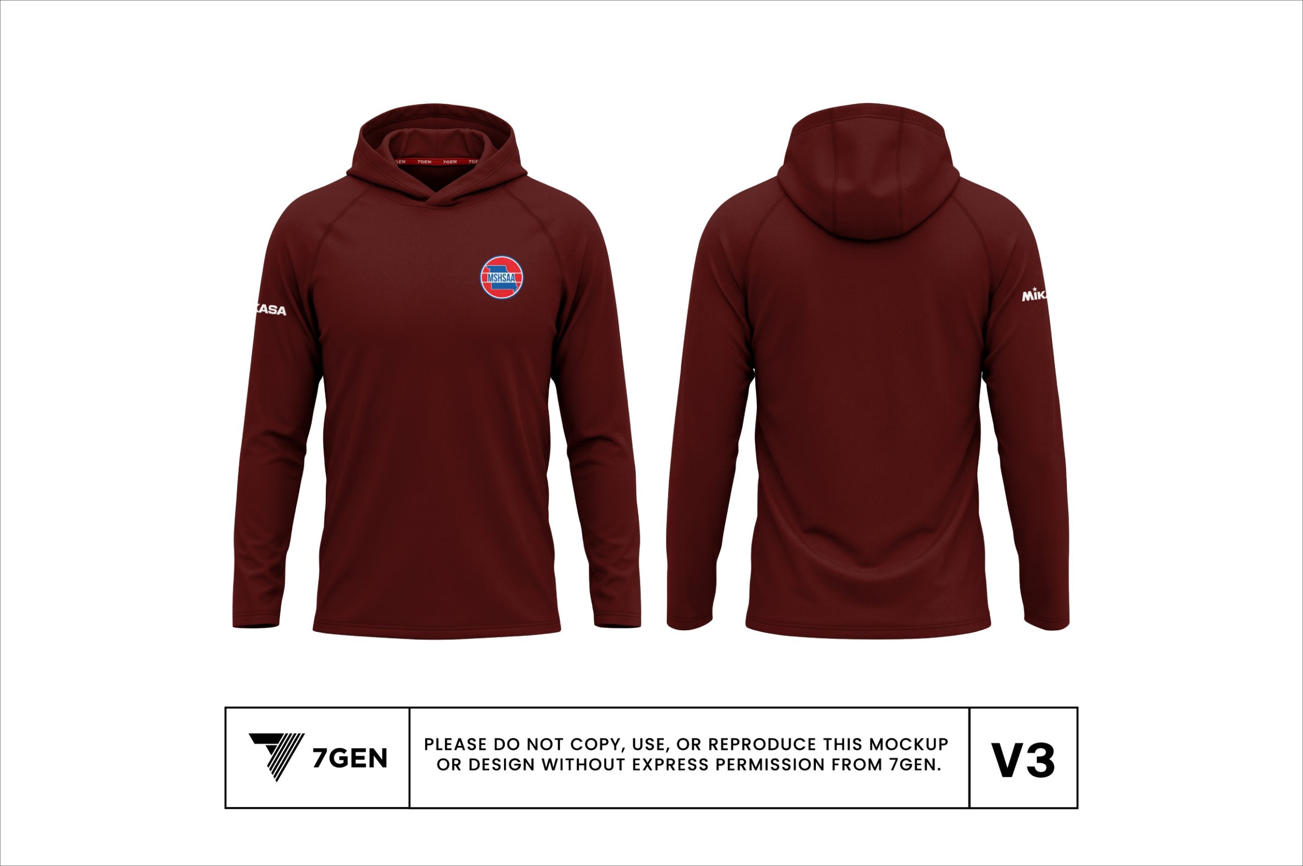 Hooded LS - Maroon