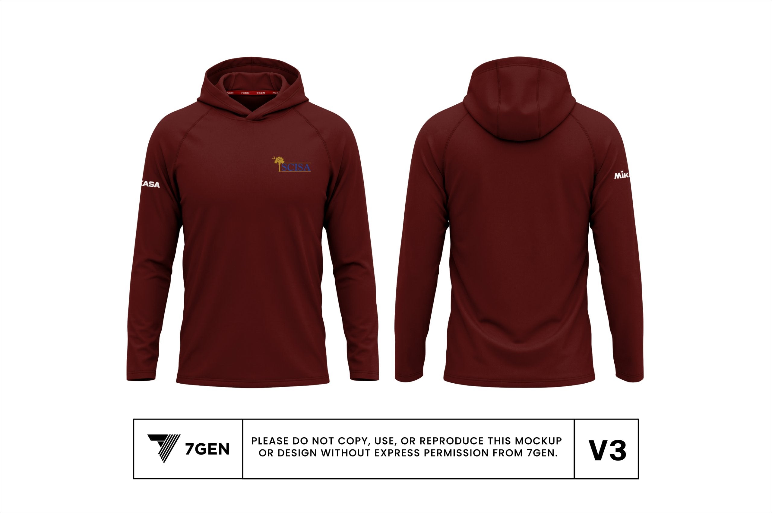 Hooded LS - Maroon