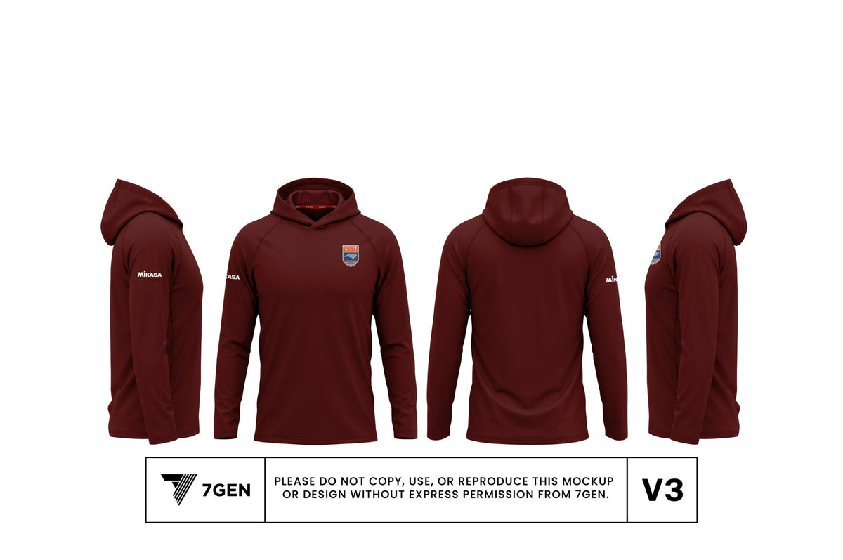 Hooded LS - Maroon