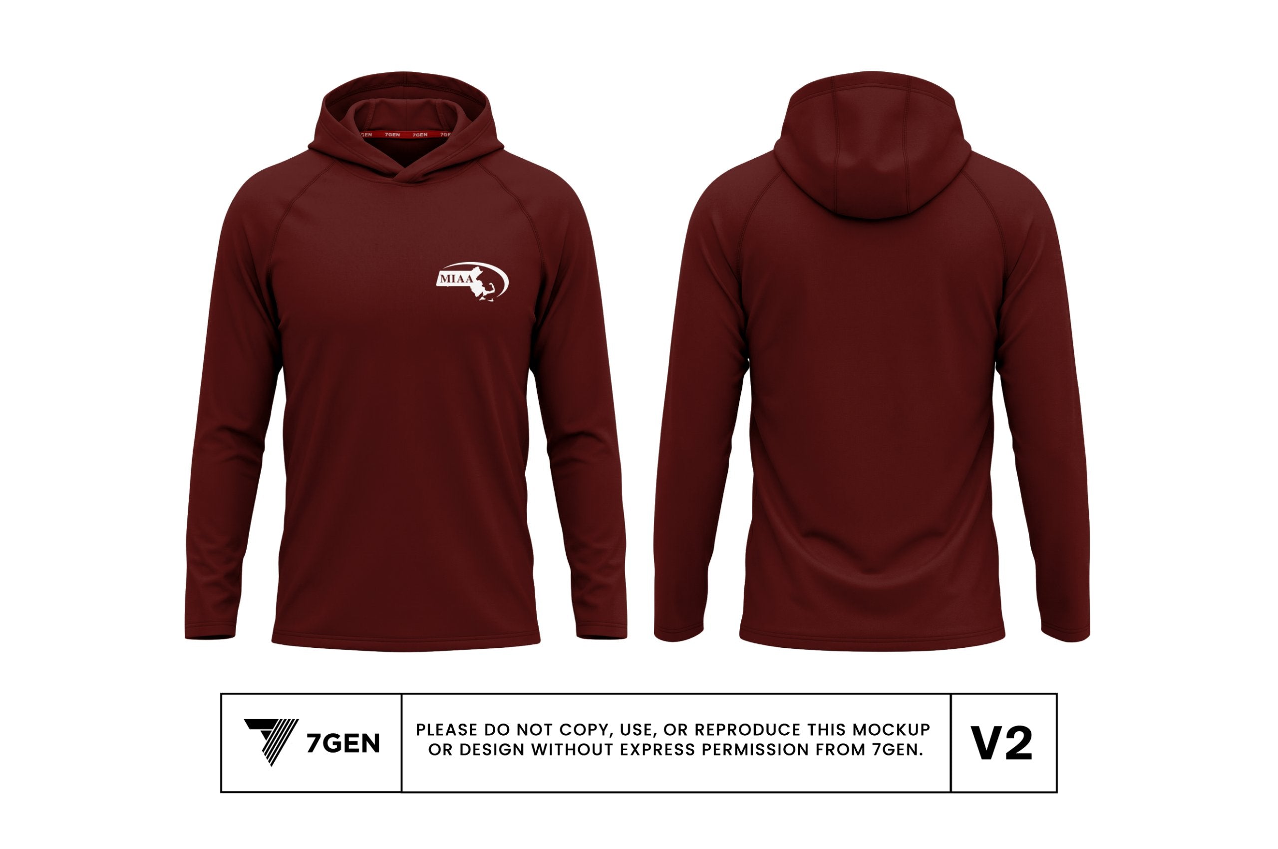 Hooded LS - Maroon