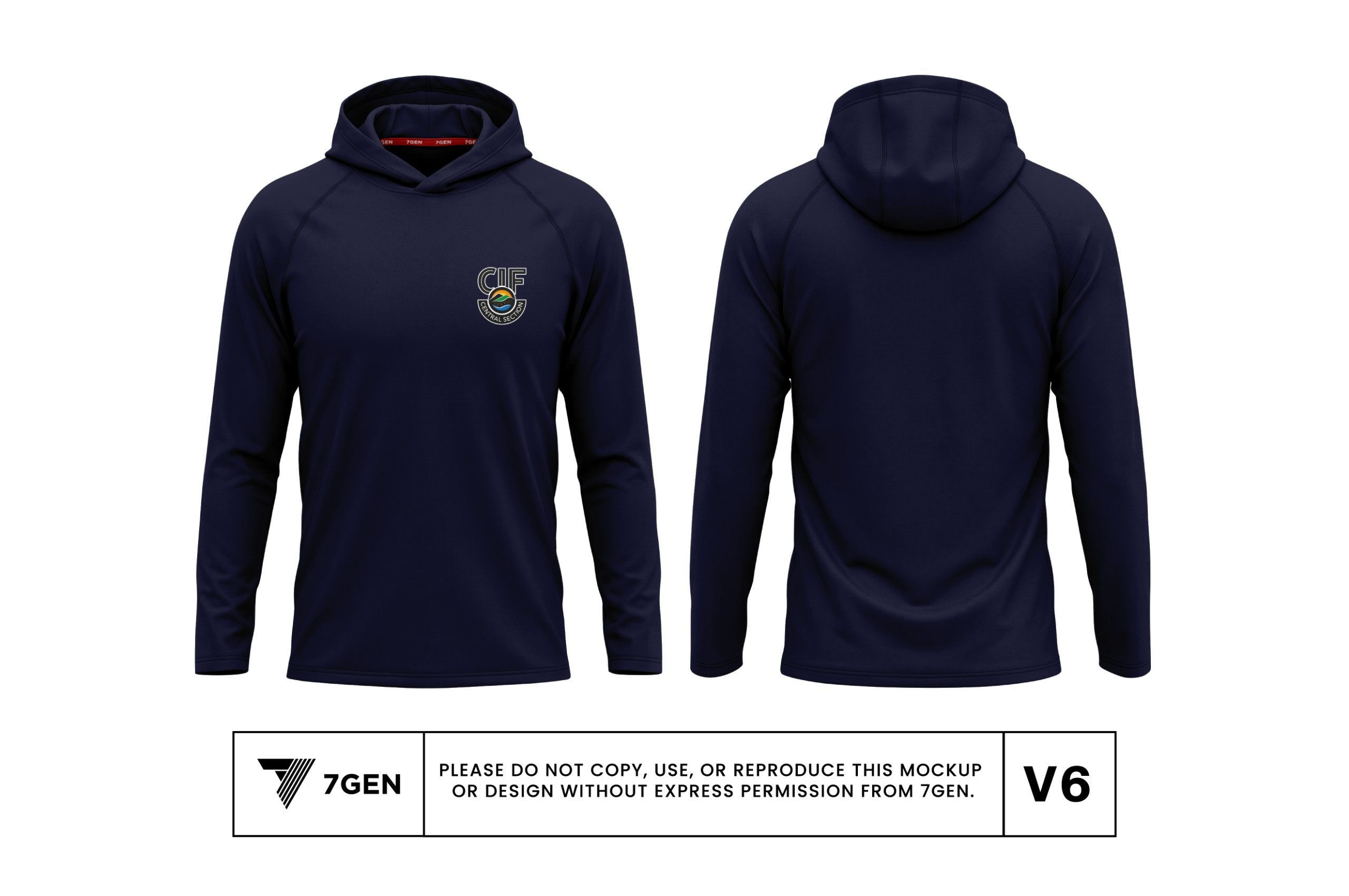 Hooded LS - Navy Blue
