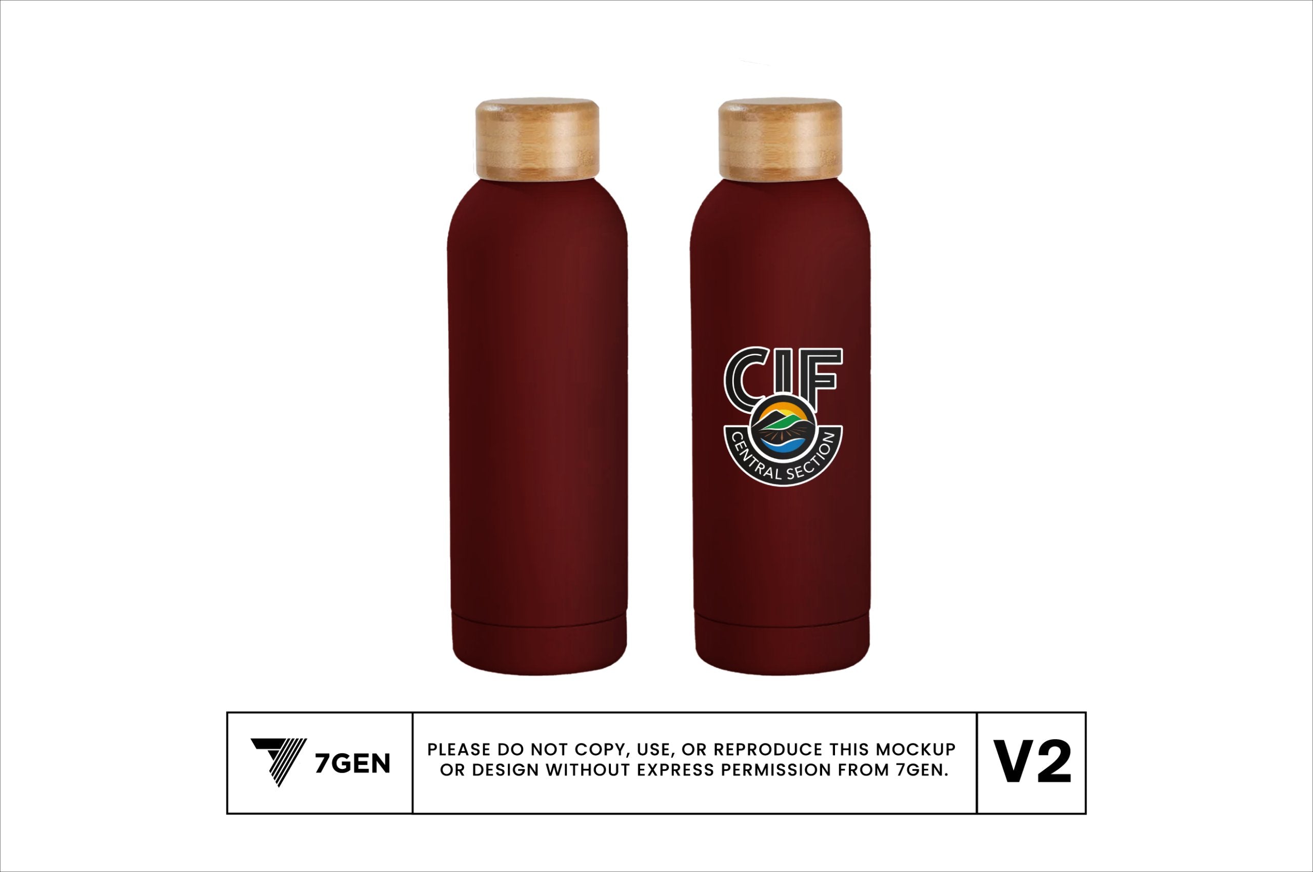 Water Bottle - Maroon