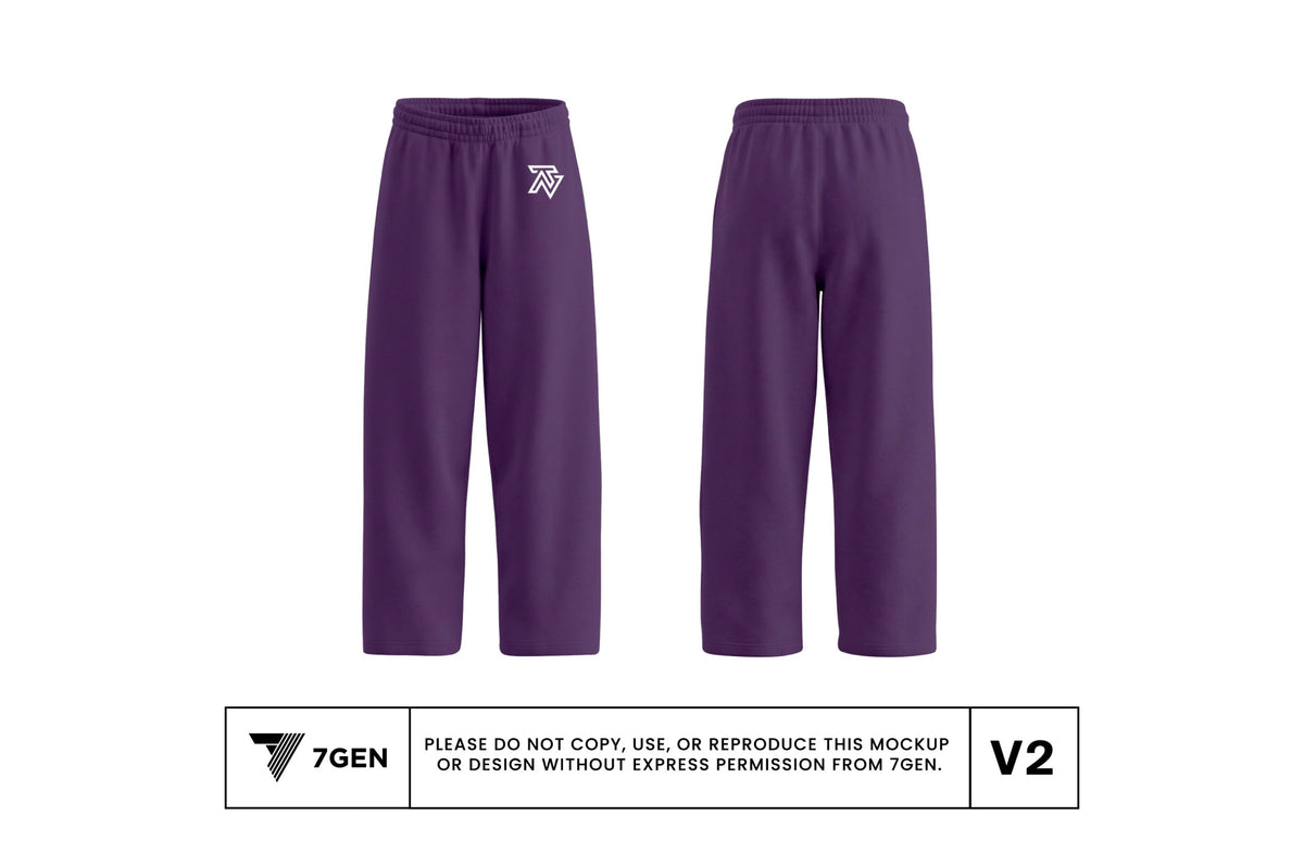 OPTIONAL - Straight Leg Sweatpants Purple