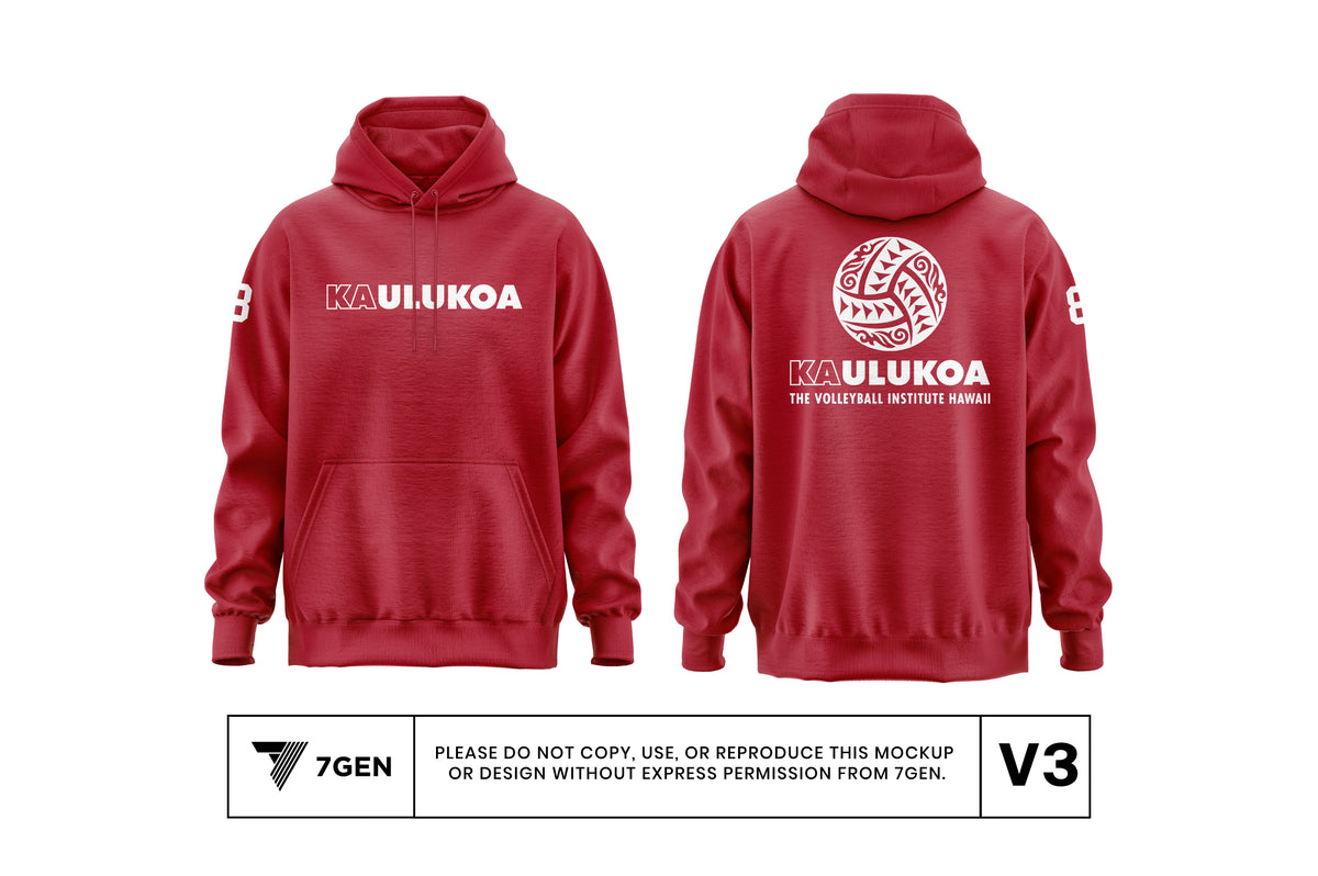 Koa Unisex Hoodie - Red