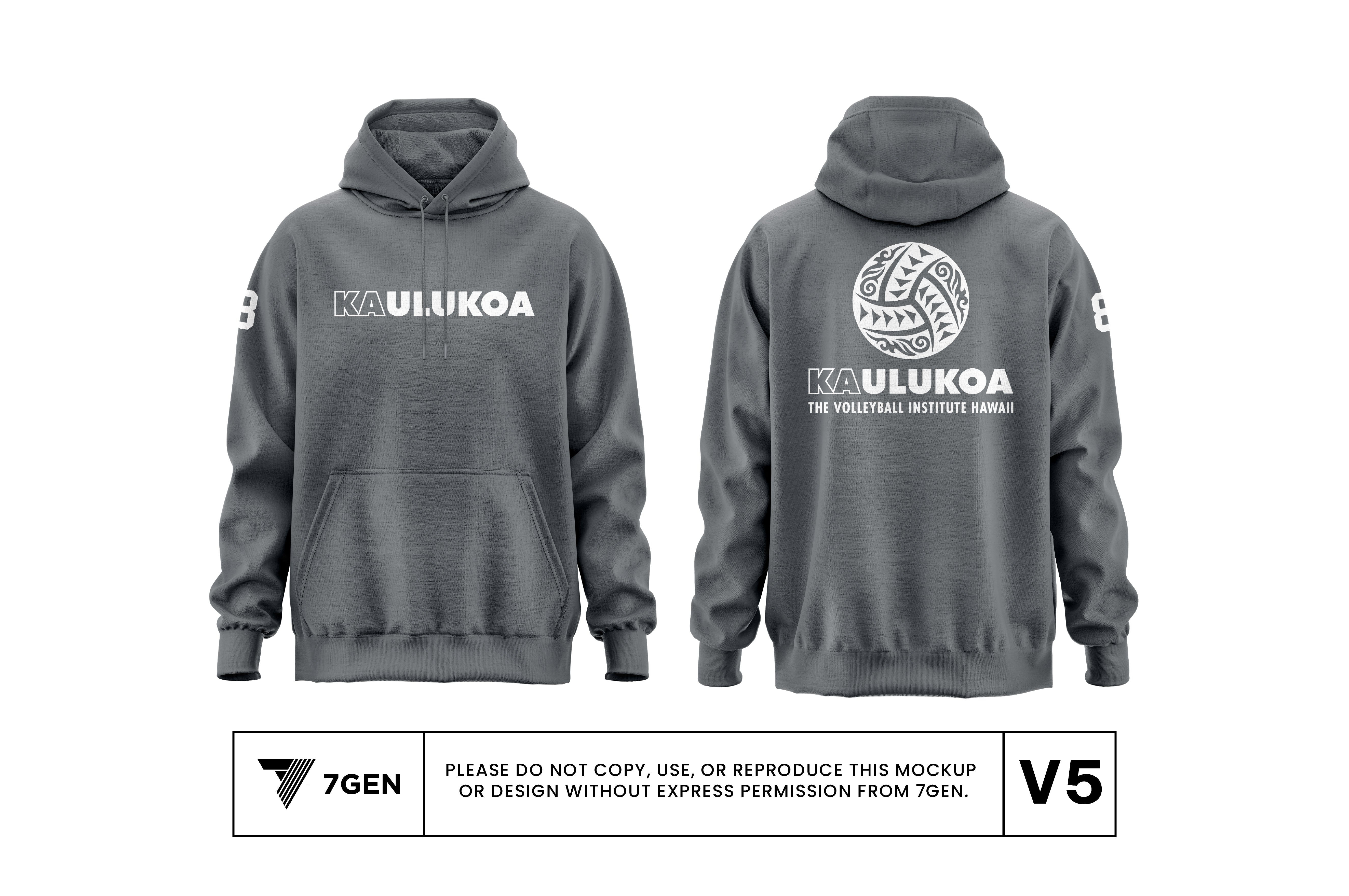 Koa Unisex Hoodie - Grey