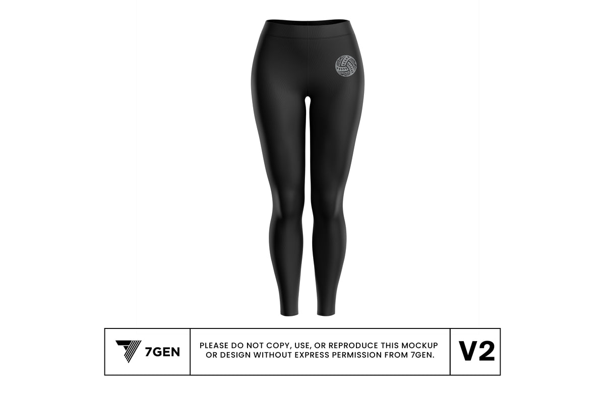 Koa Yoga Leggings - Black (White Ball Logo)
