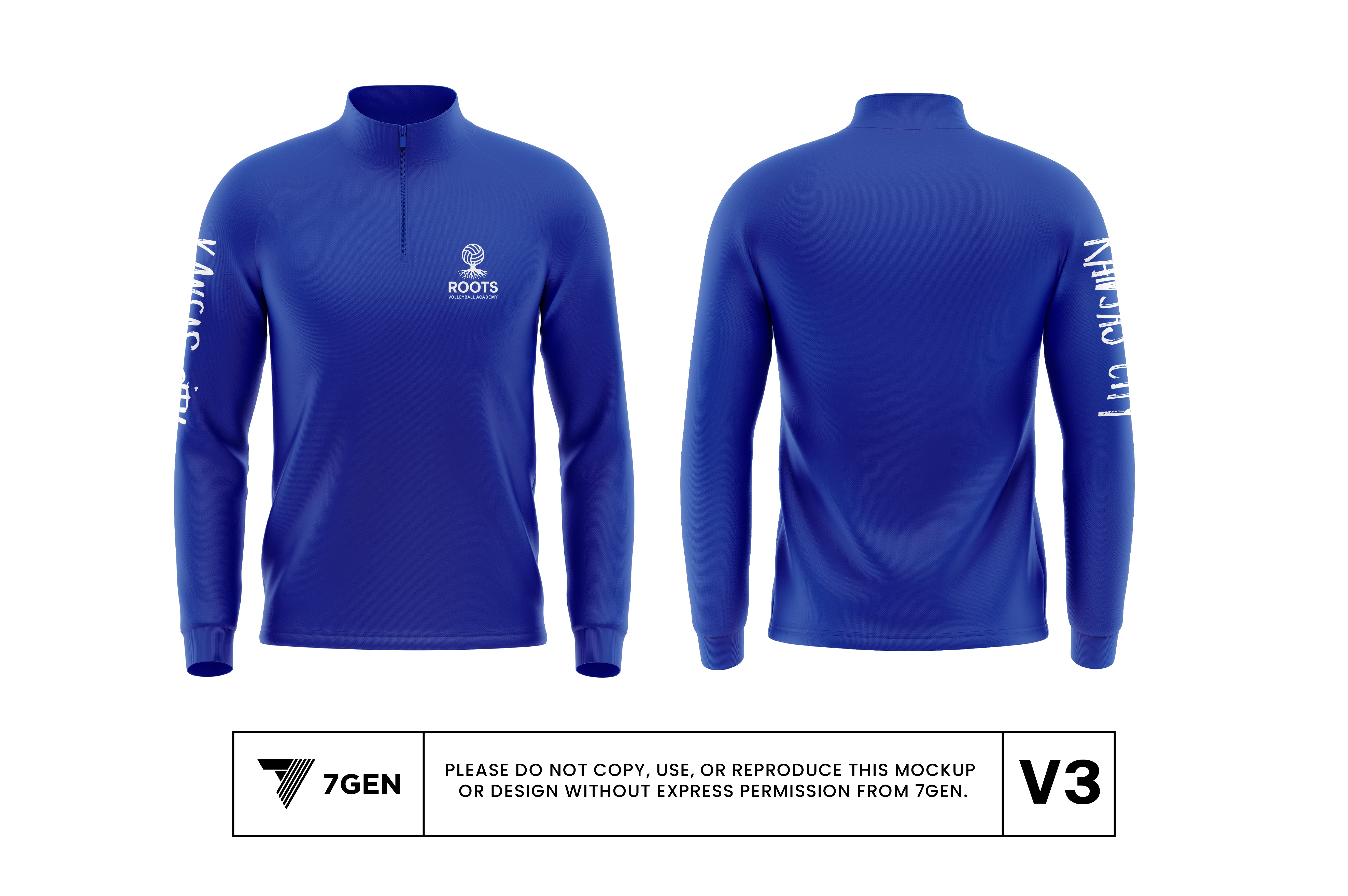 1/4 Zip (Blue)