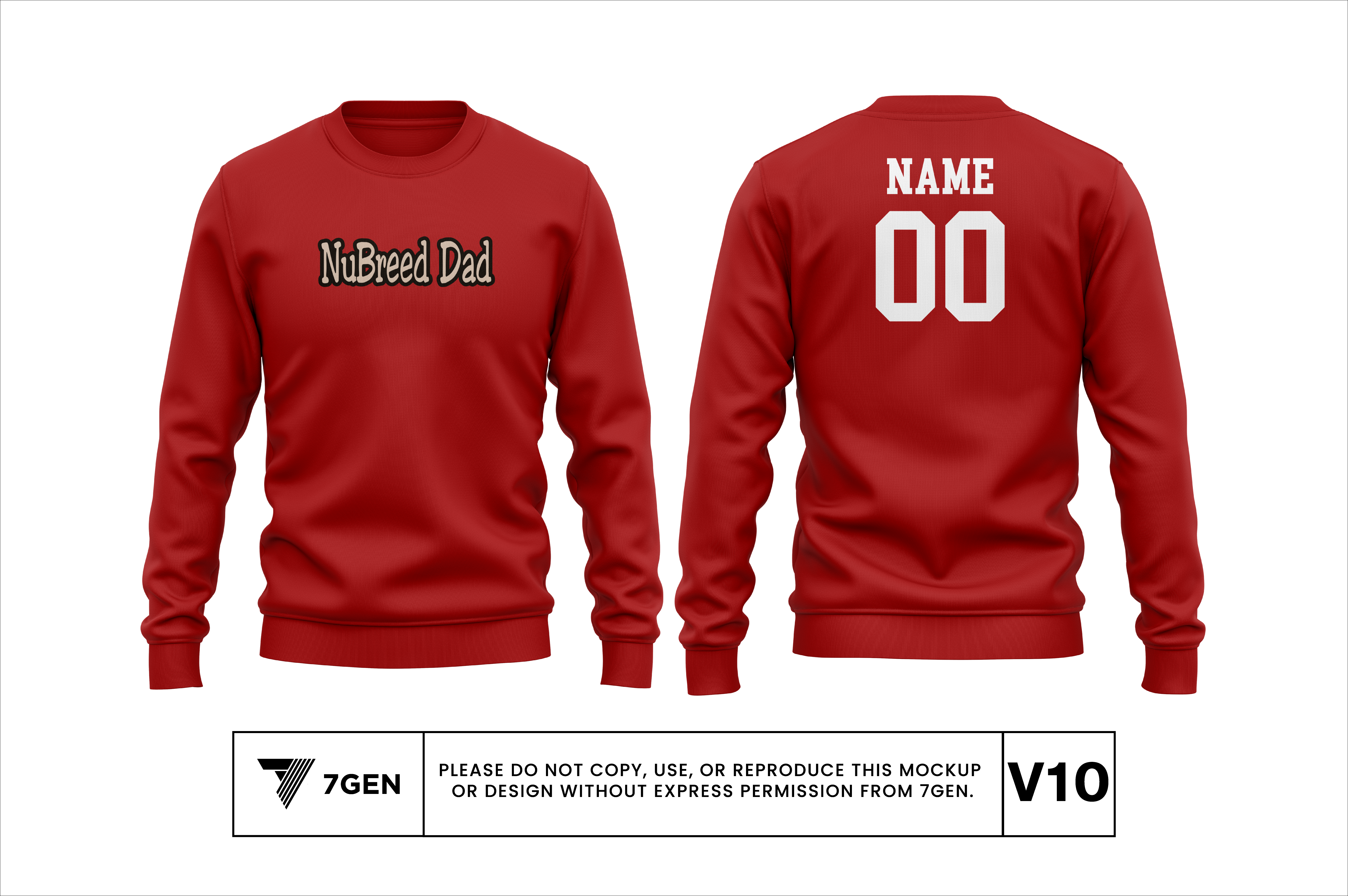 Dad V1 Crewneck - Red