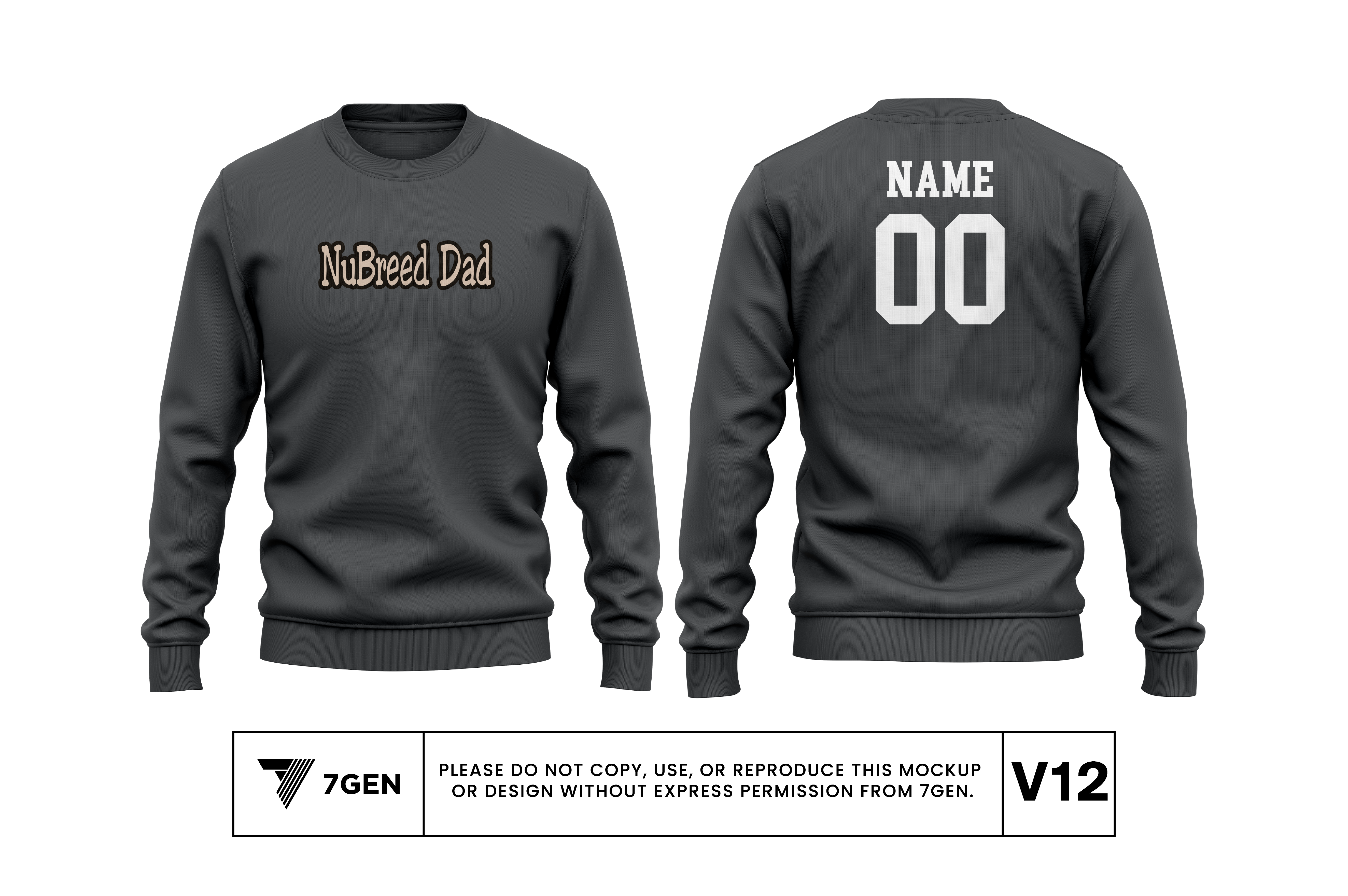 Dad V1 Crewneck - Dark Grey