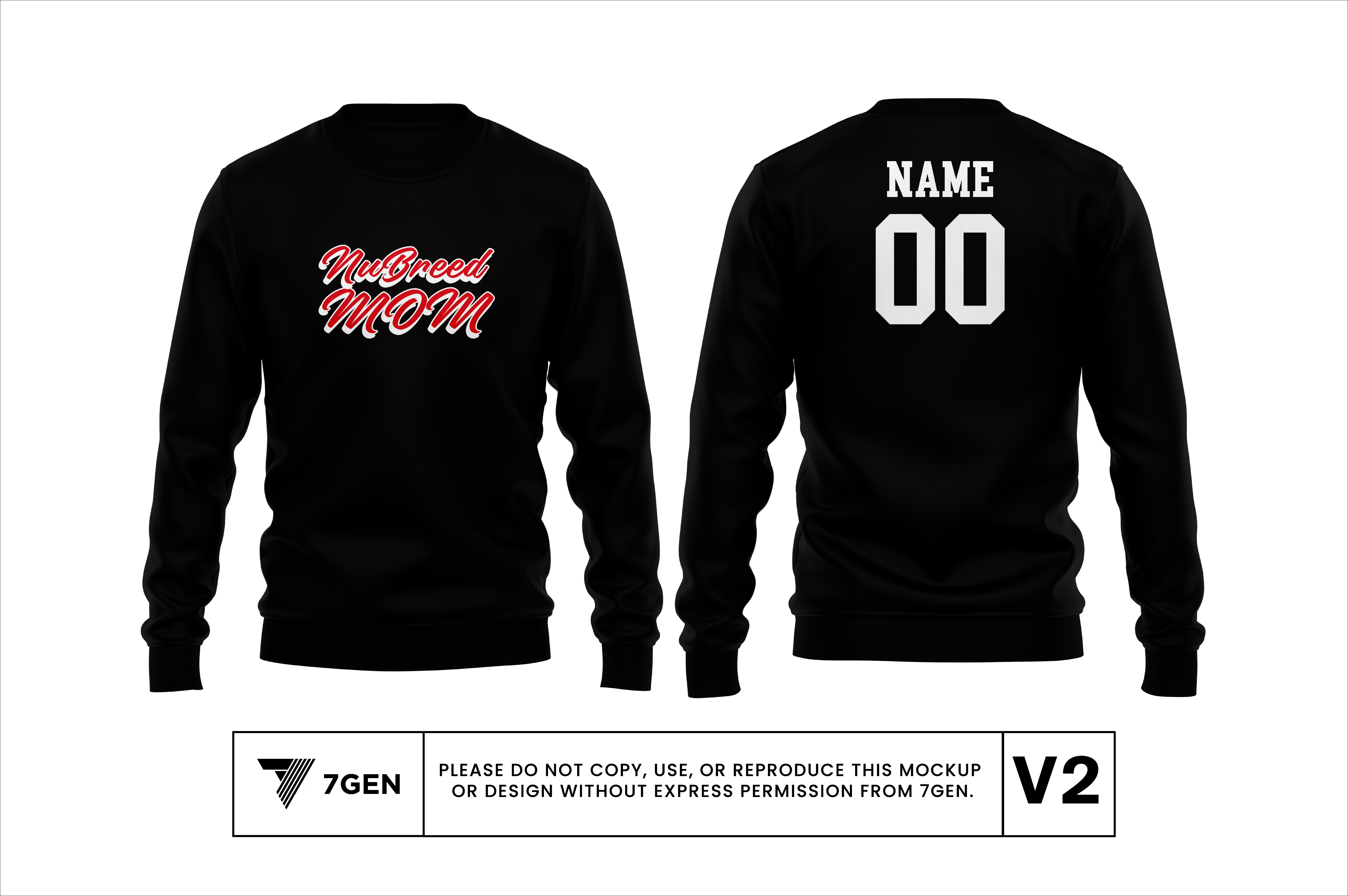 Mom v1 Crewneck - Black
