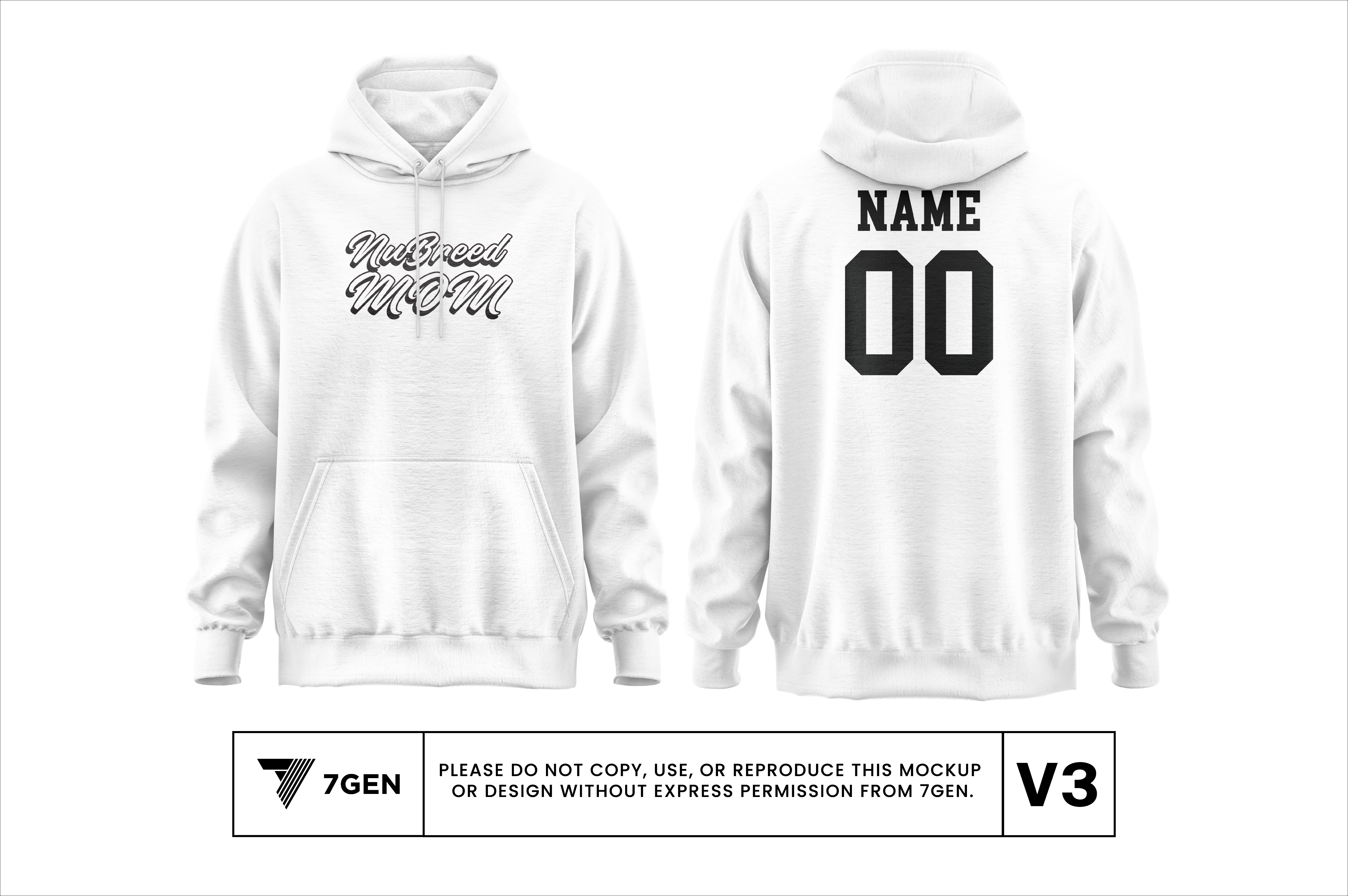 Mom v1 Hoodie - White