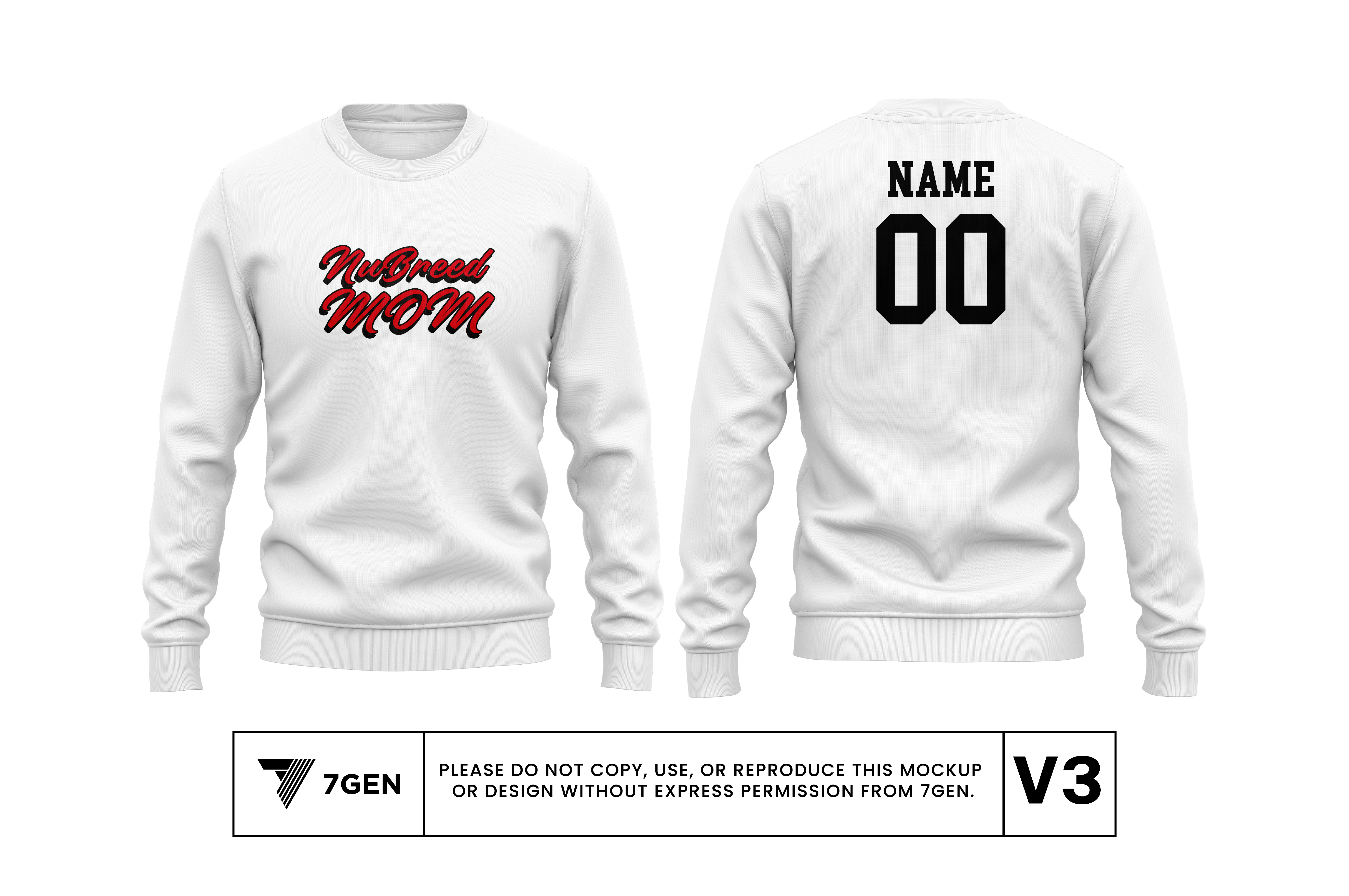 Mom v1 Crewneck - White
