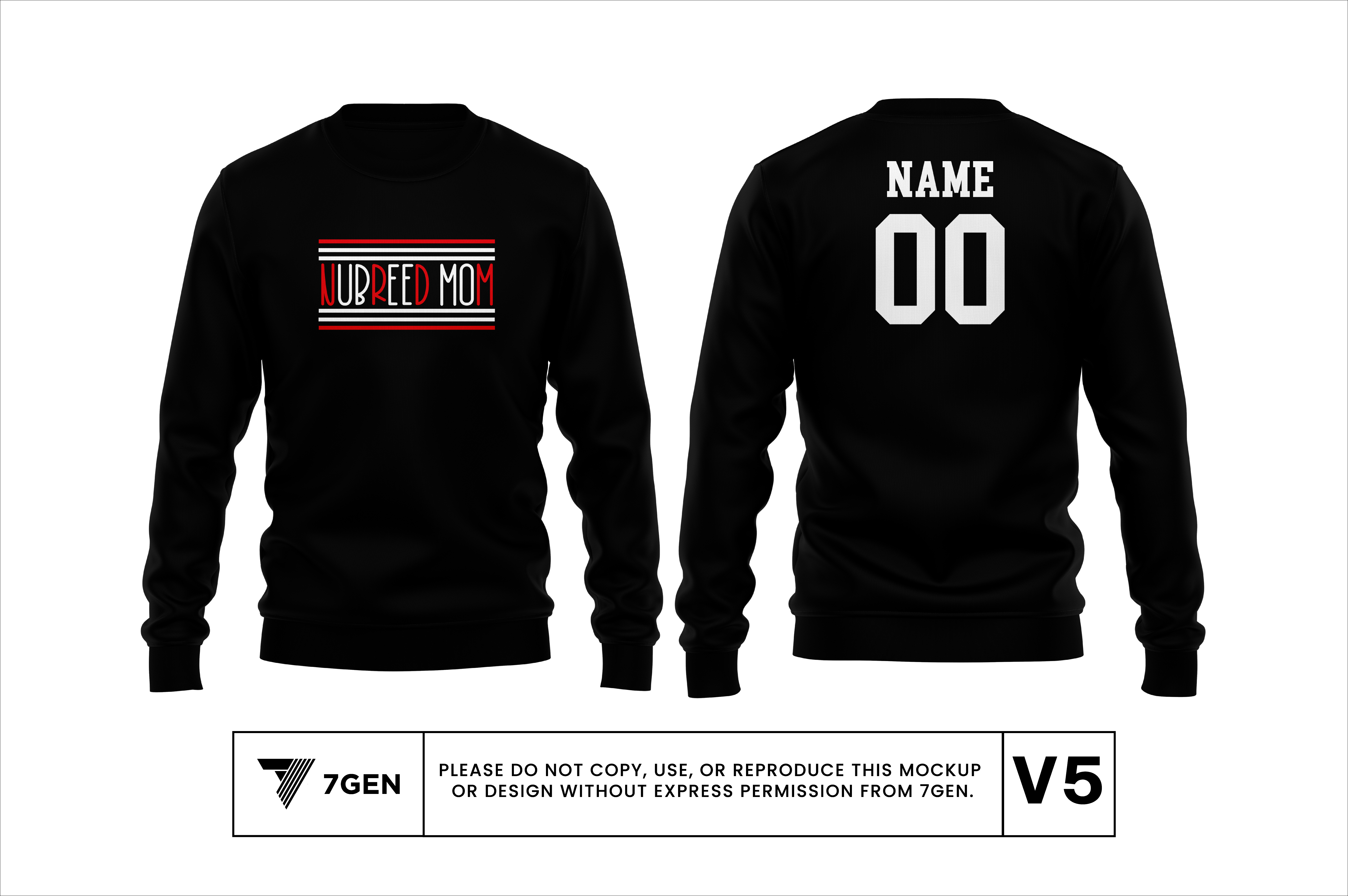 Mom v2 Crewneck - Black