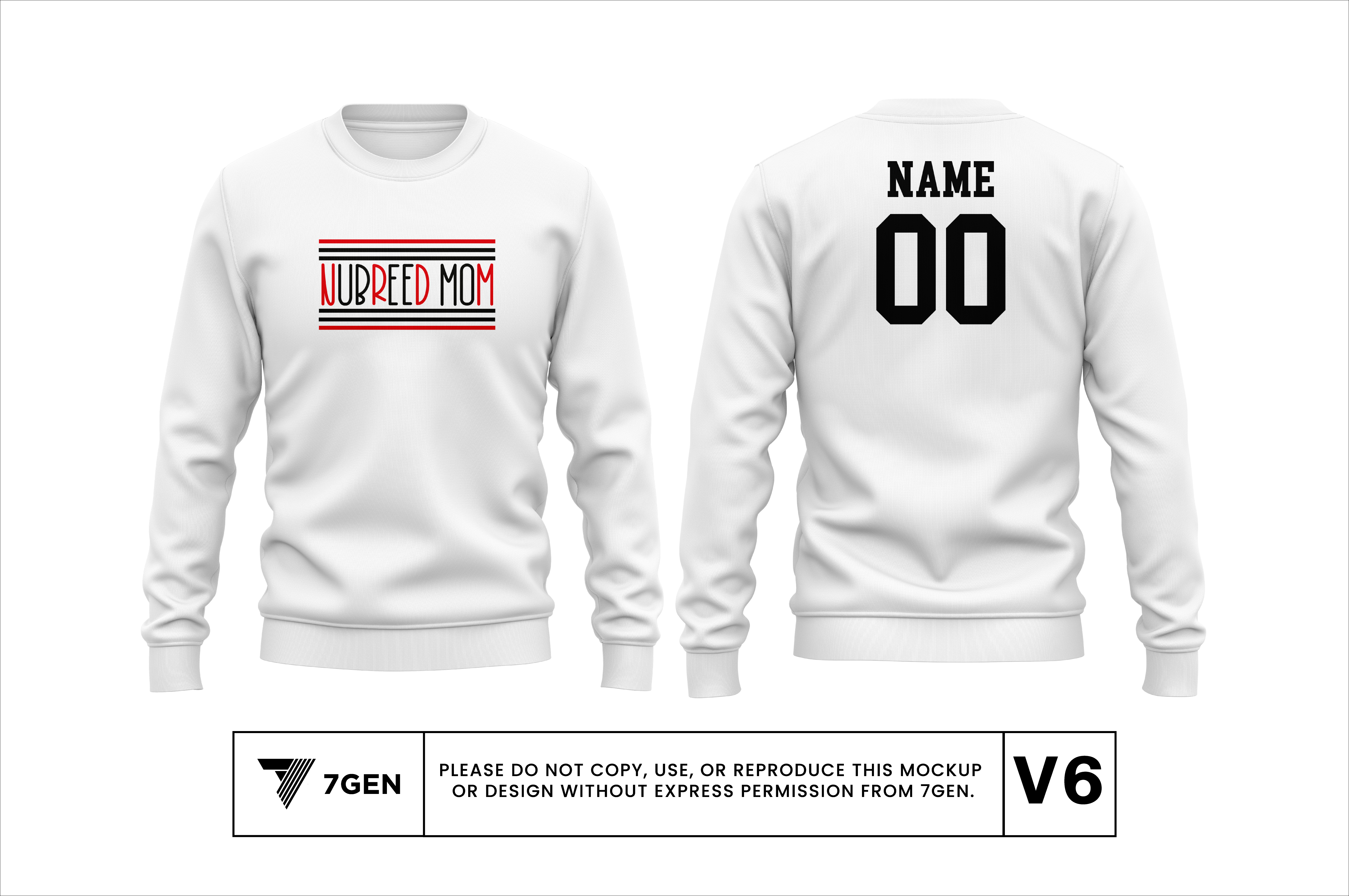 Mom v2 Crewneck - White