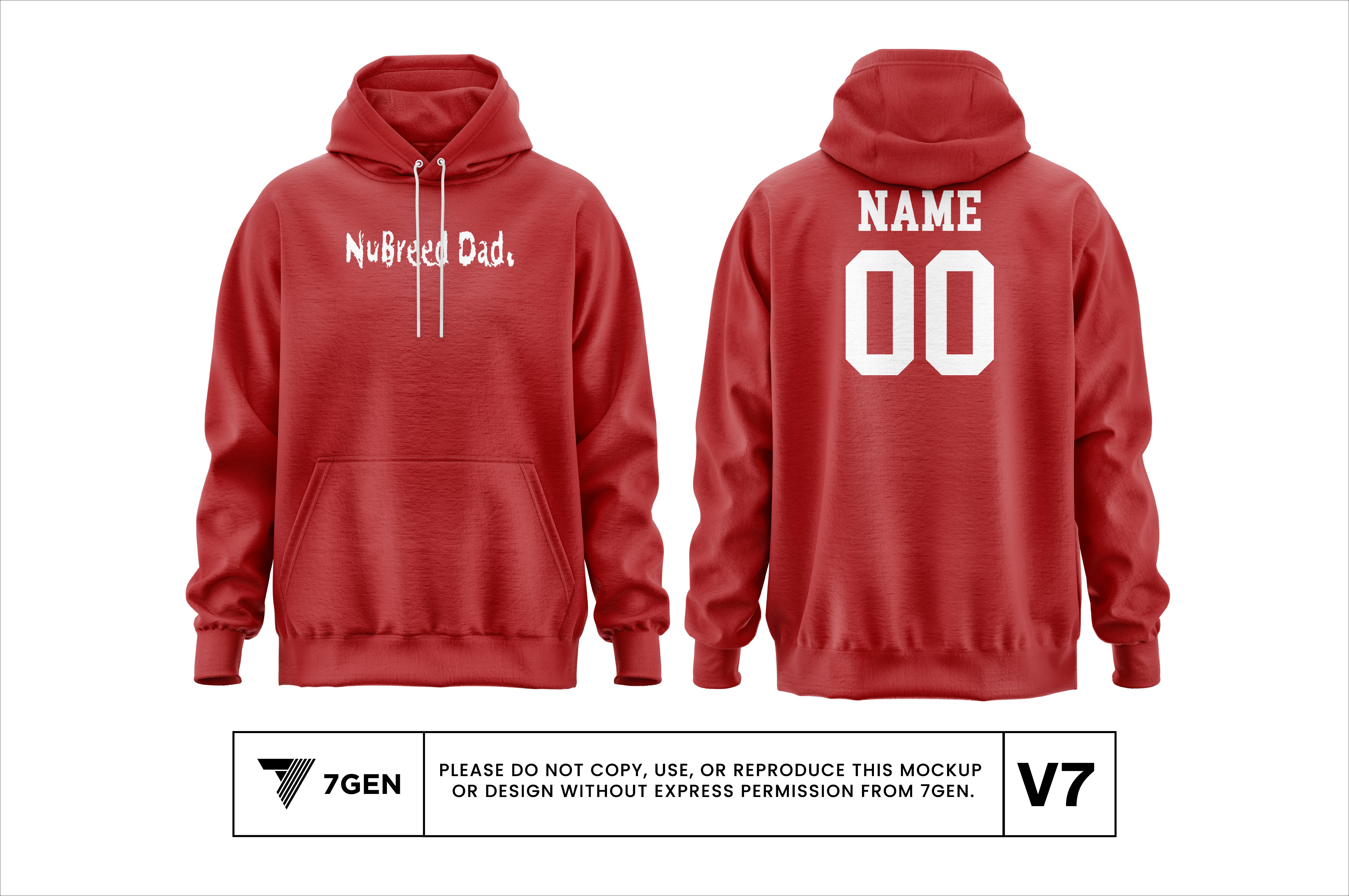 Dad V2 Hoodie - Red