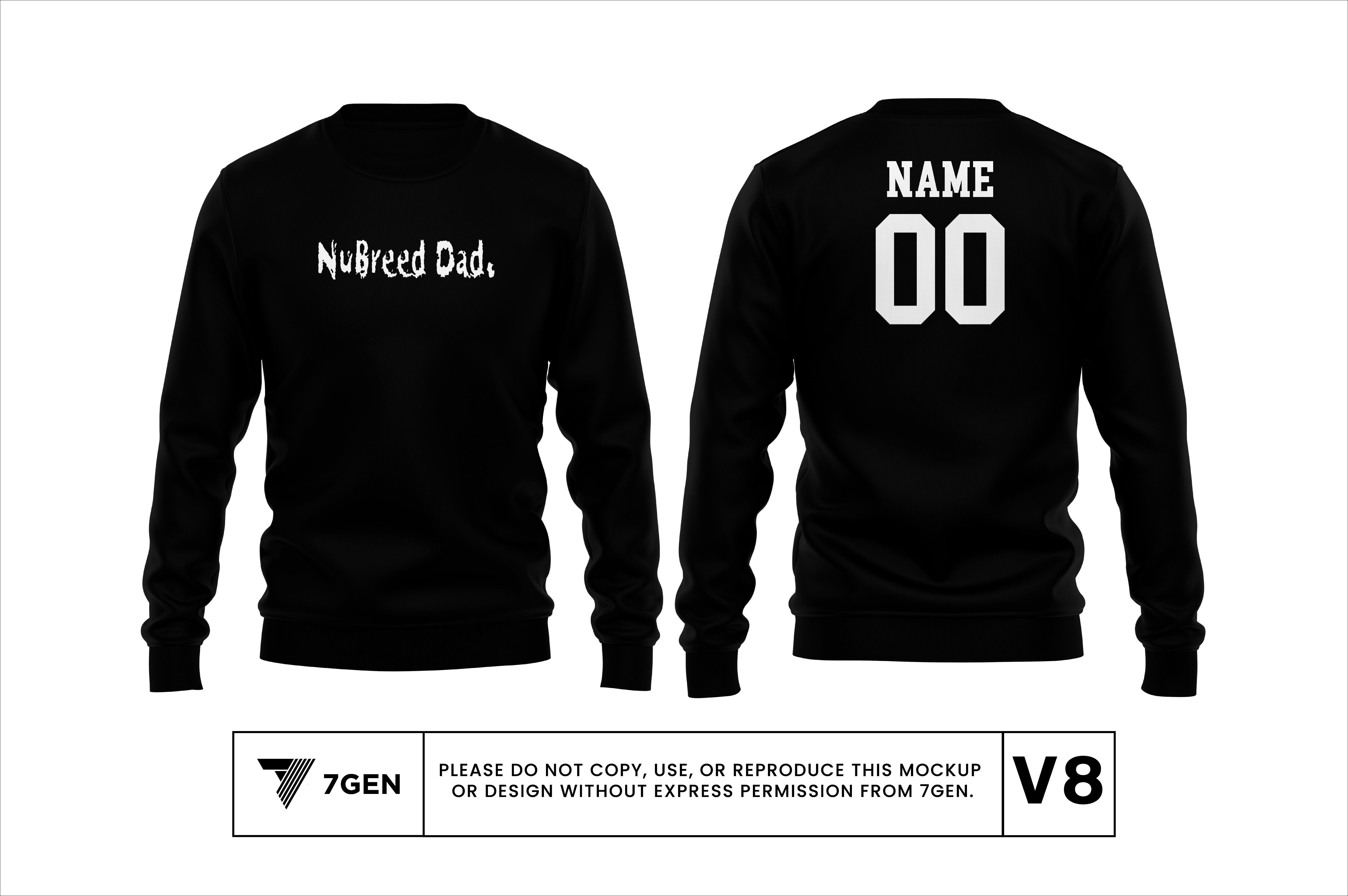 Dad V2 Crewneck - Black