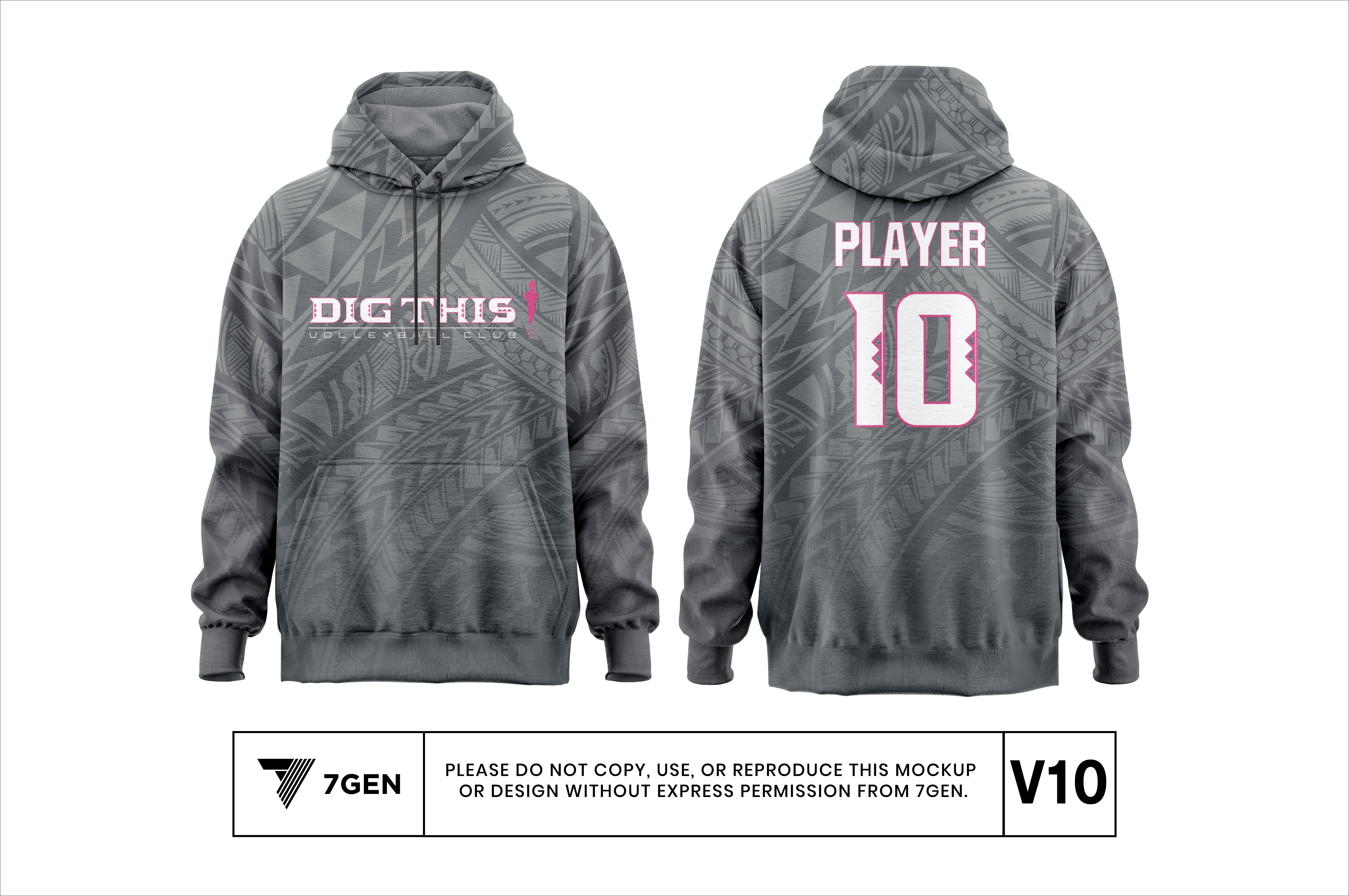 Pullover Fan Hoodie - Black