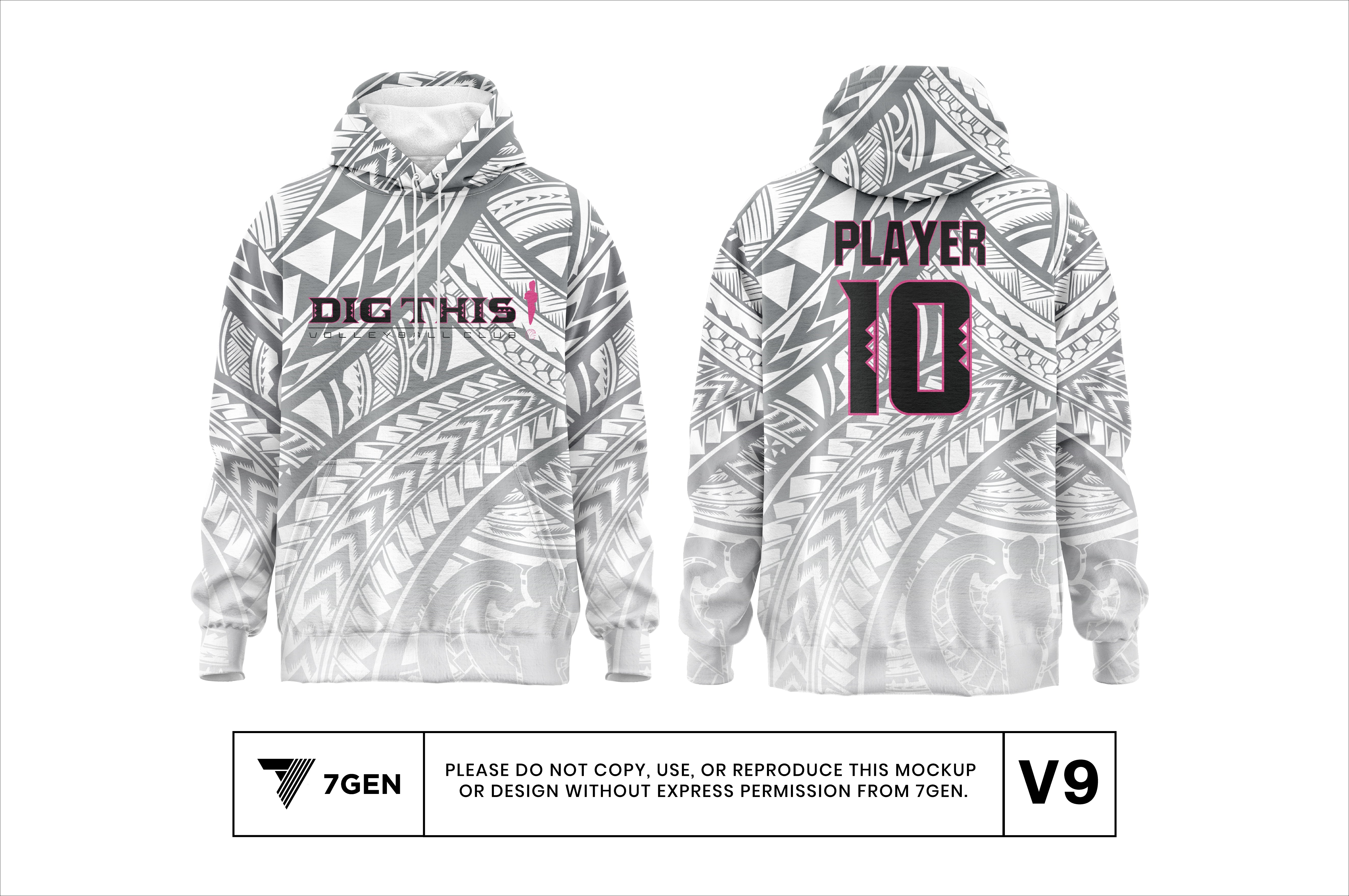 Pullover Fan Hoodie - White