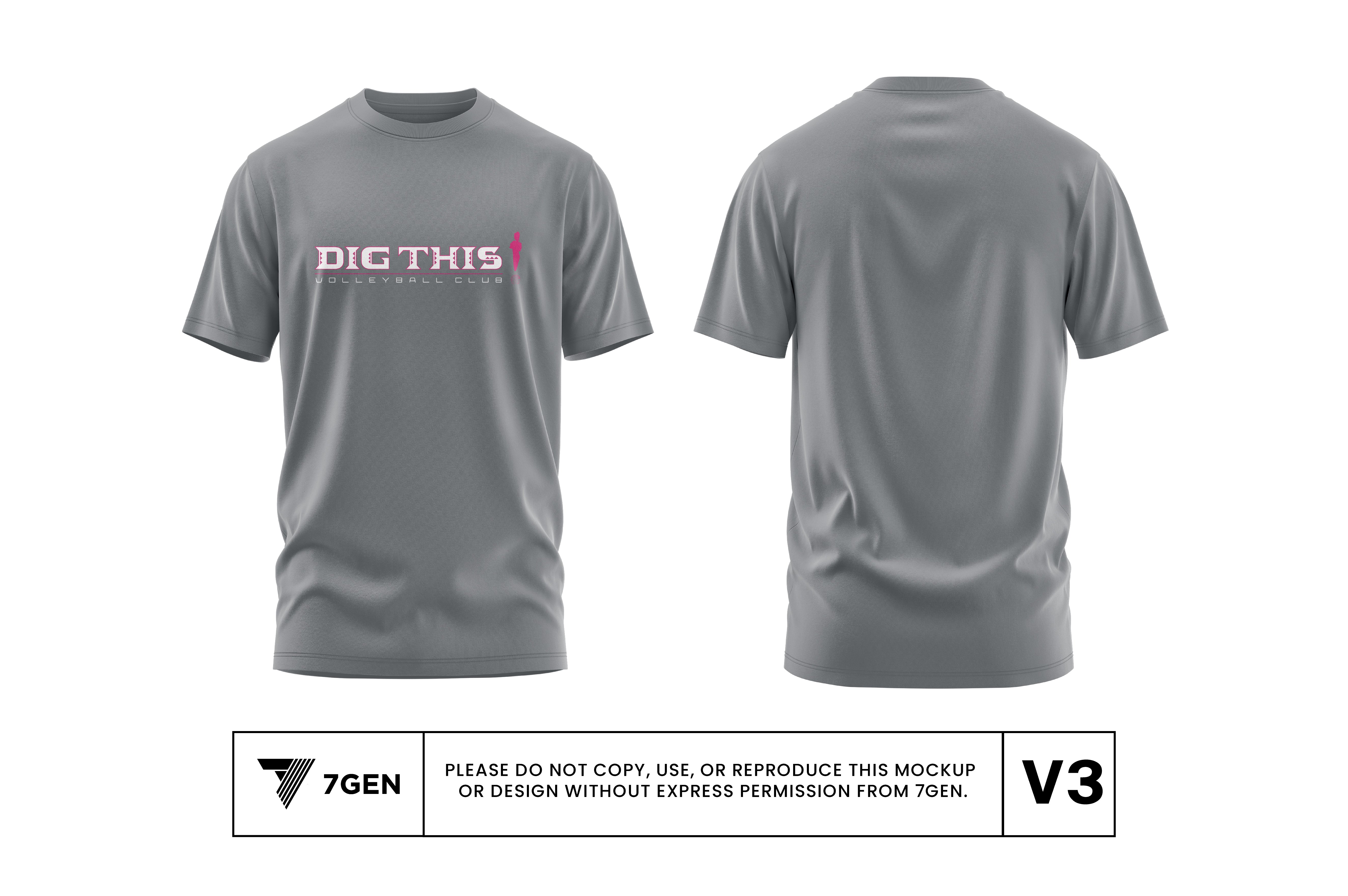 Grey Practice Shirt (No Tribal)