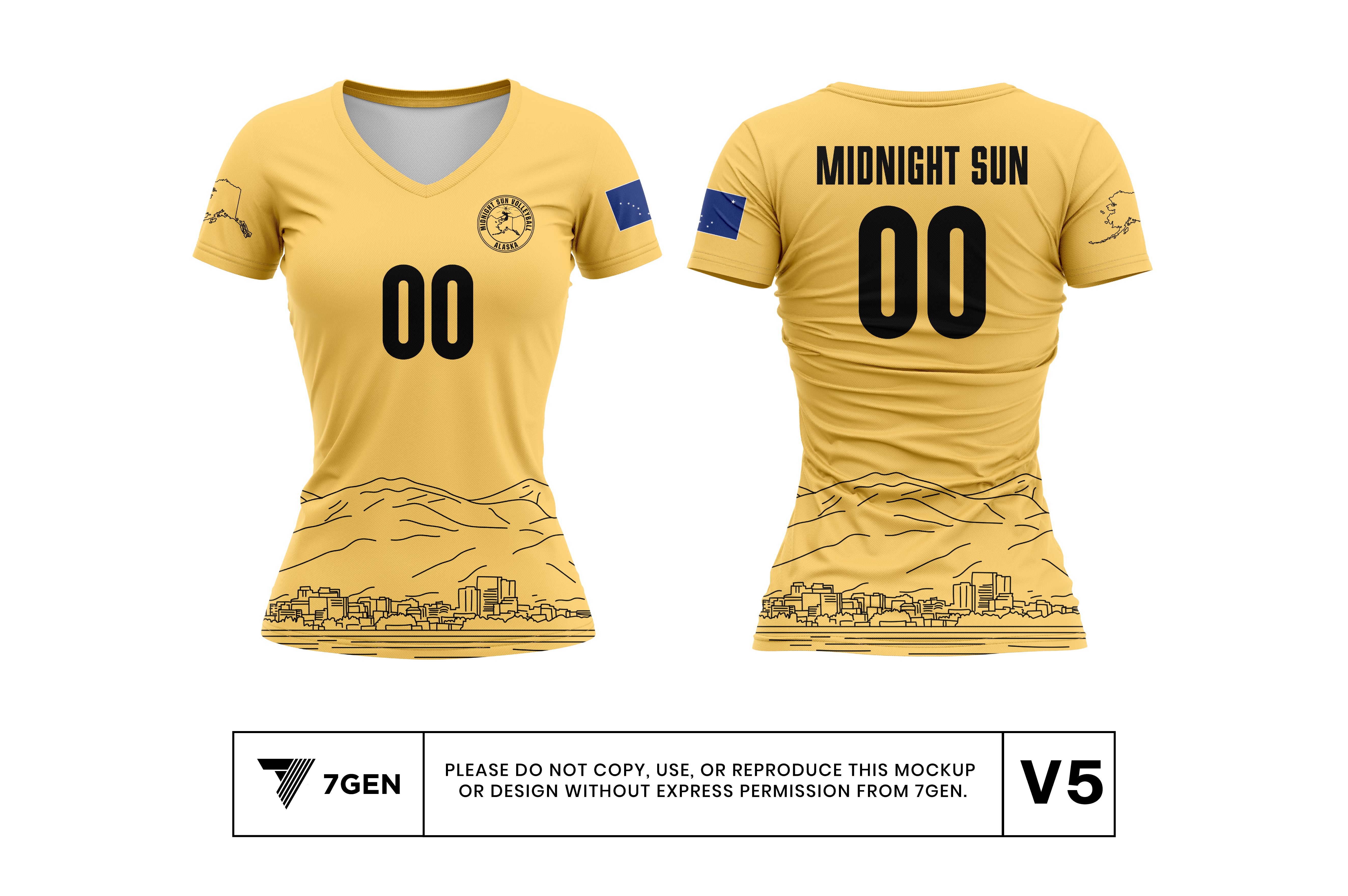 SS Gold Skyline Jersey