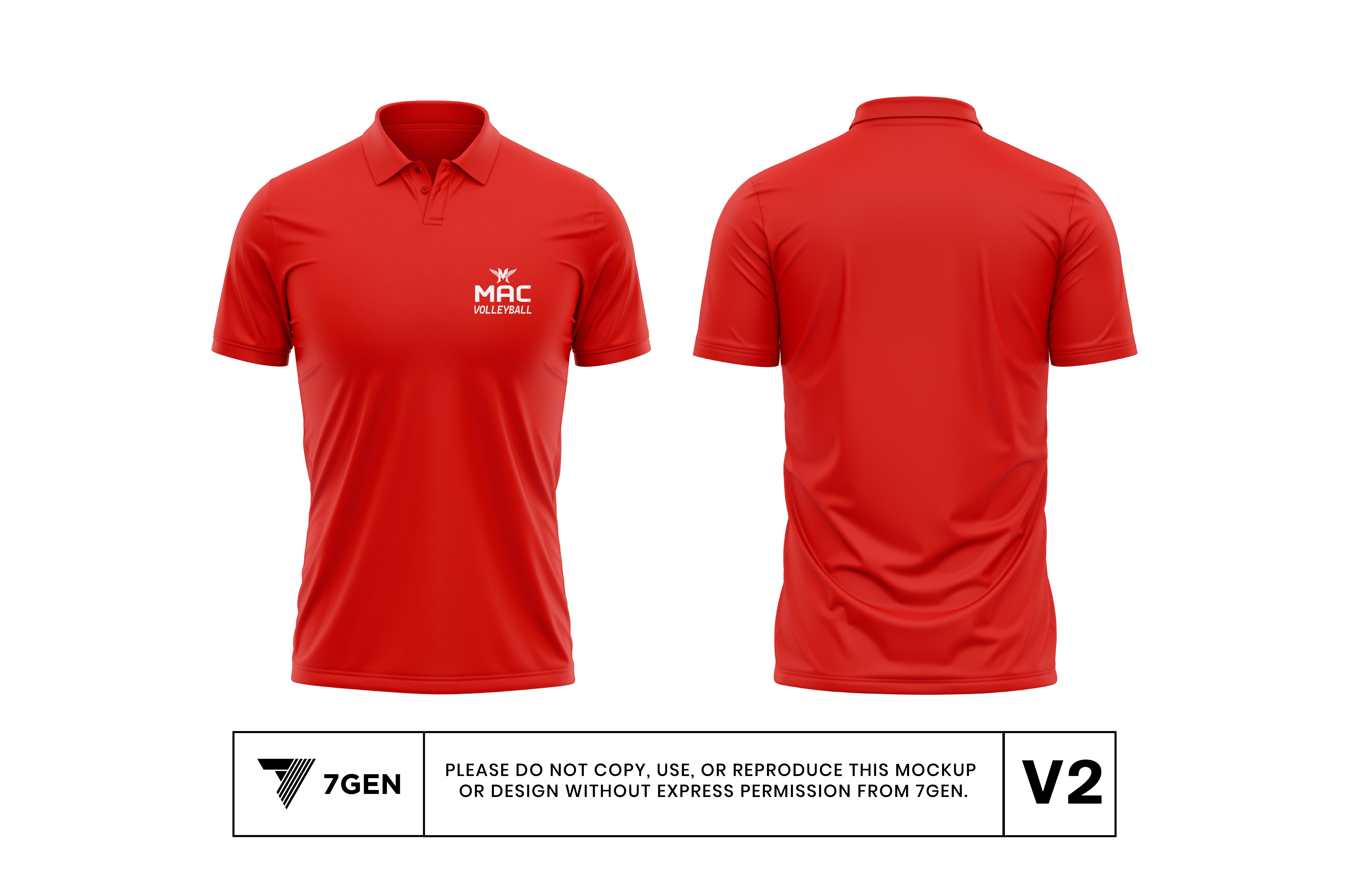 Women's Polo - Red