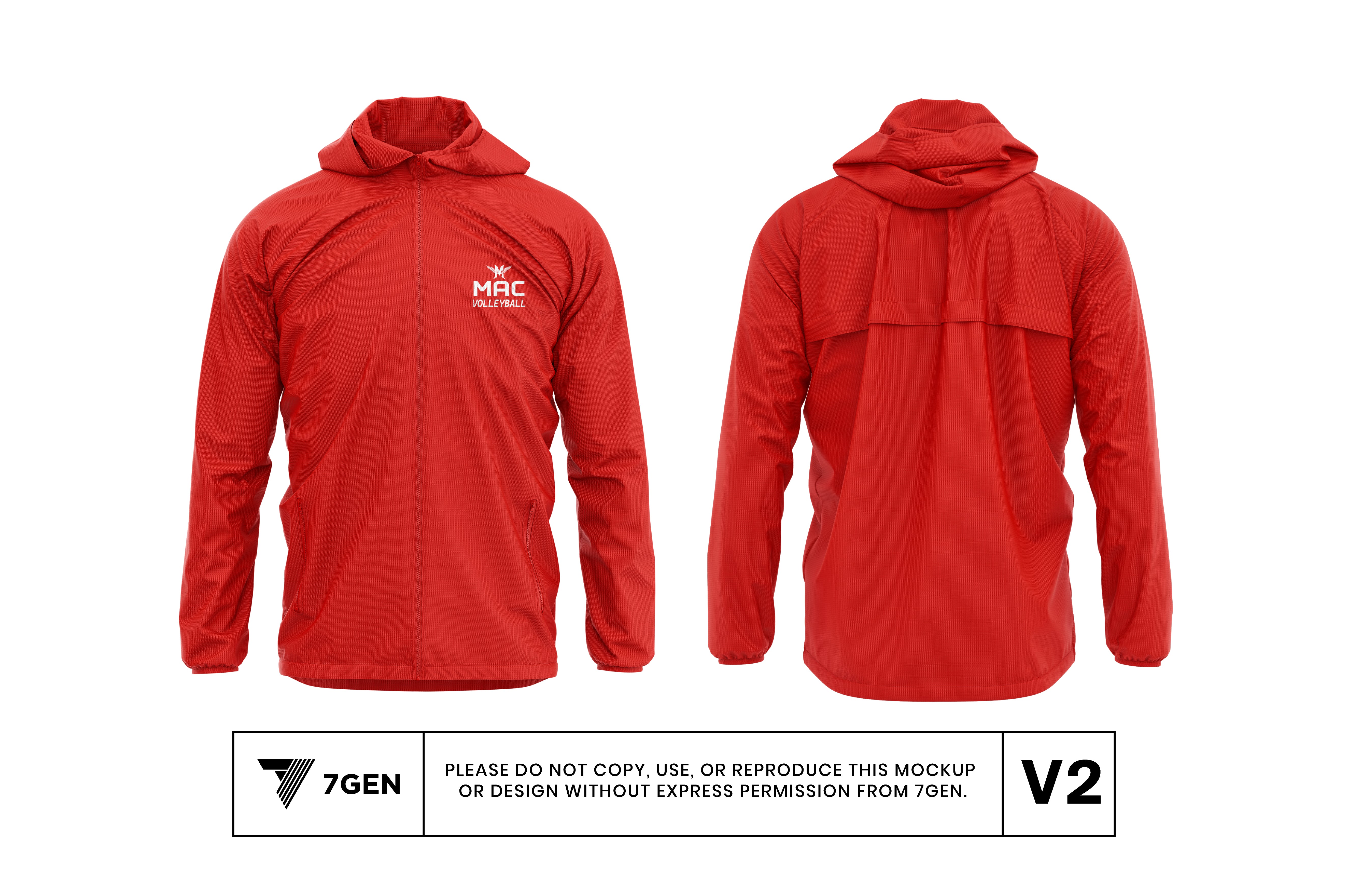 Unisex Tech Windbreaker - Red