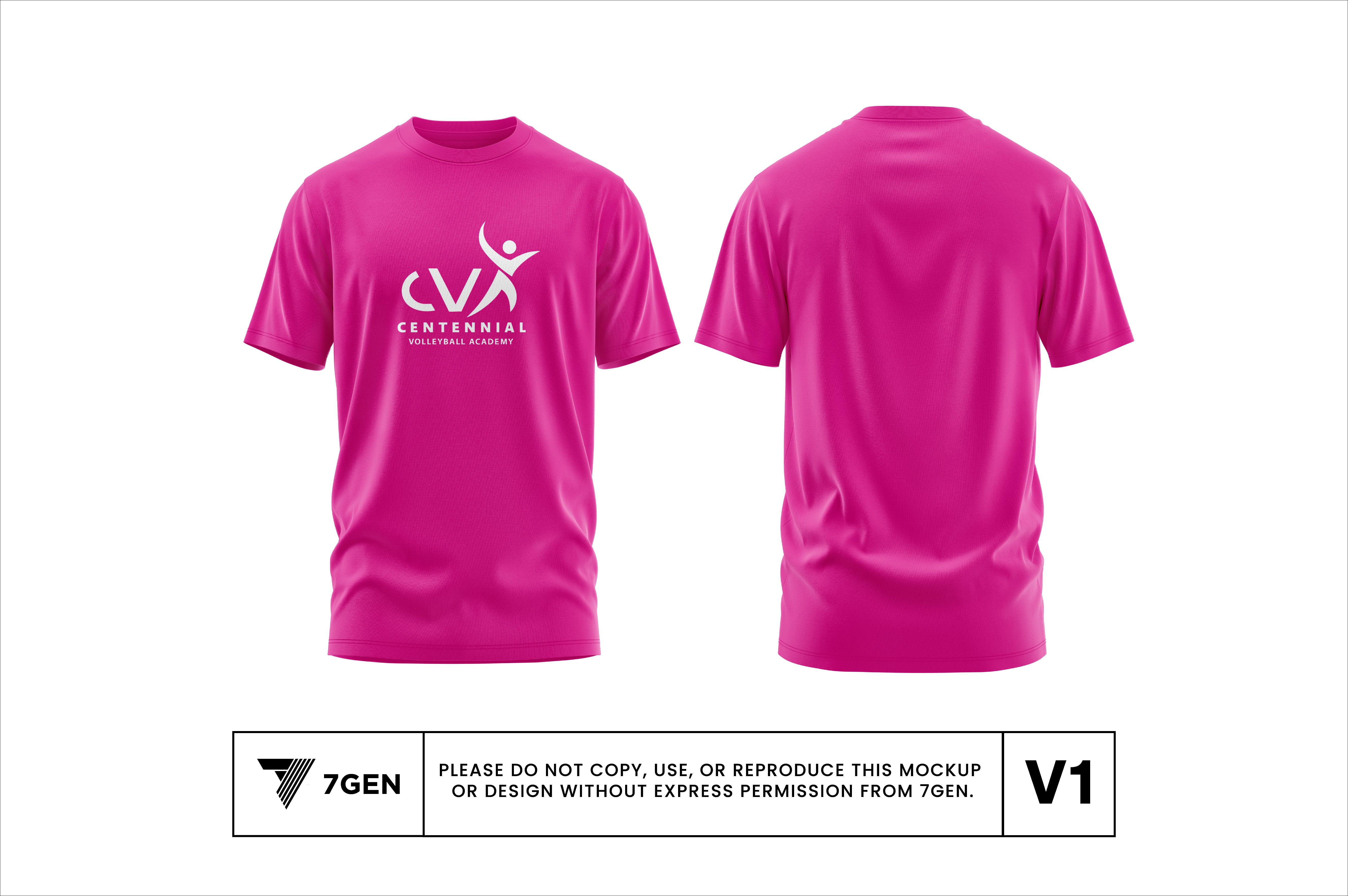 SS Tri Blend Logo Shirt - Pink