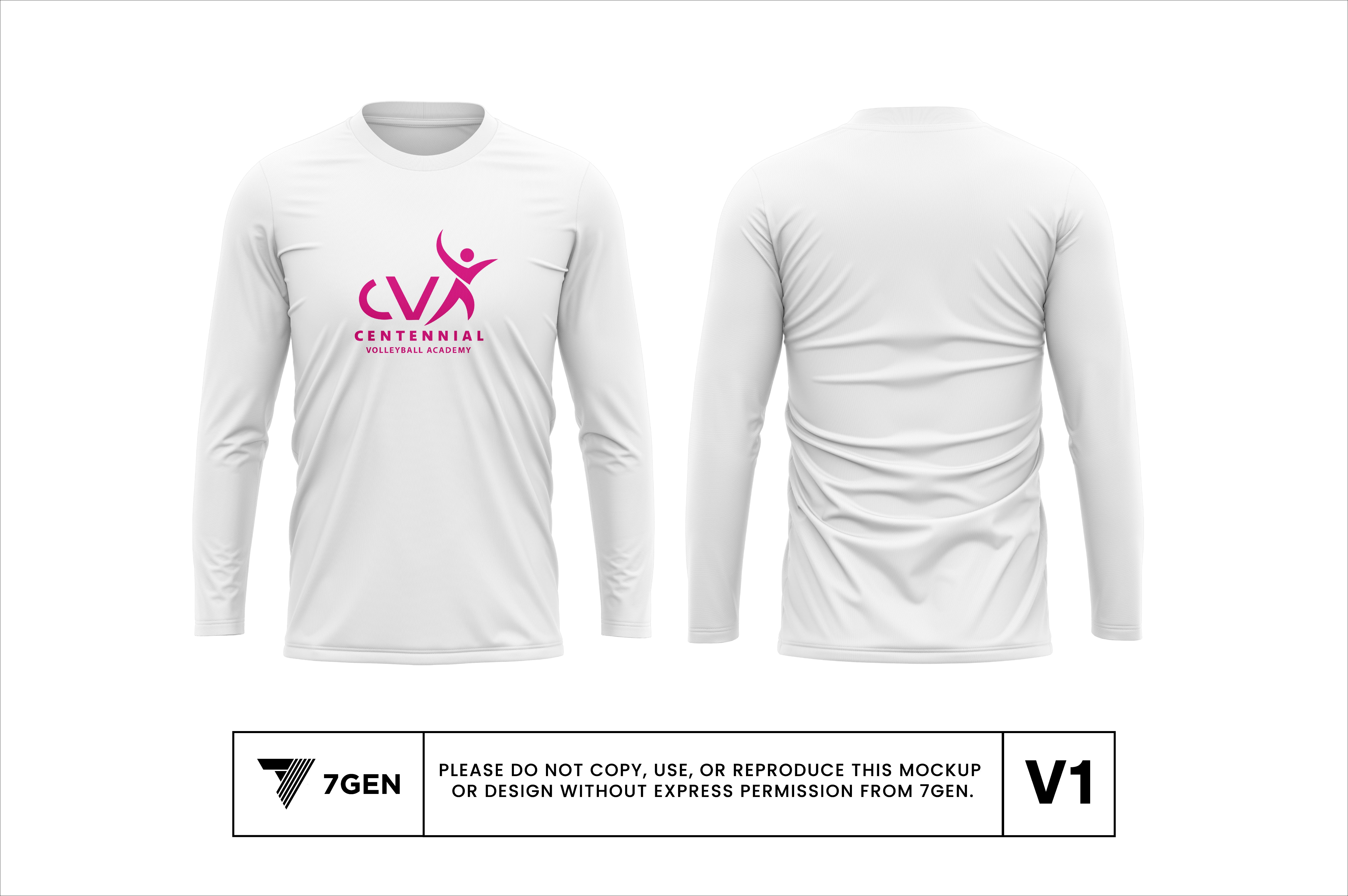 LS Tri Blend Logo Shirt - White