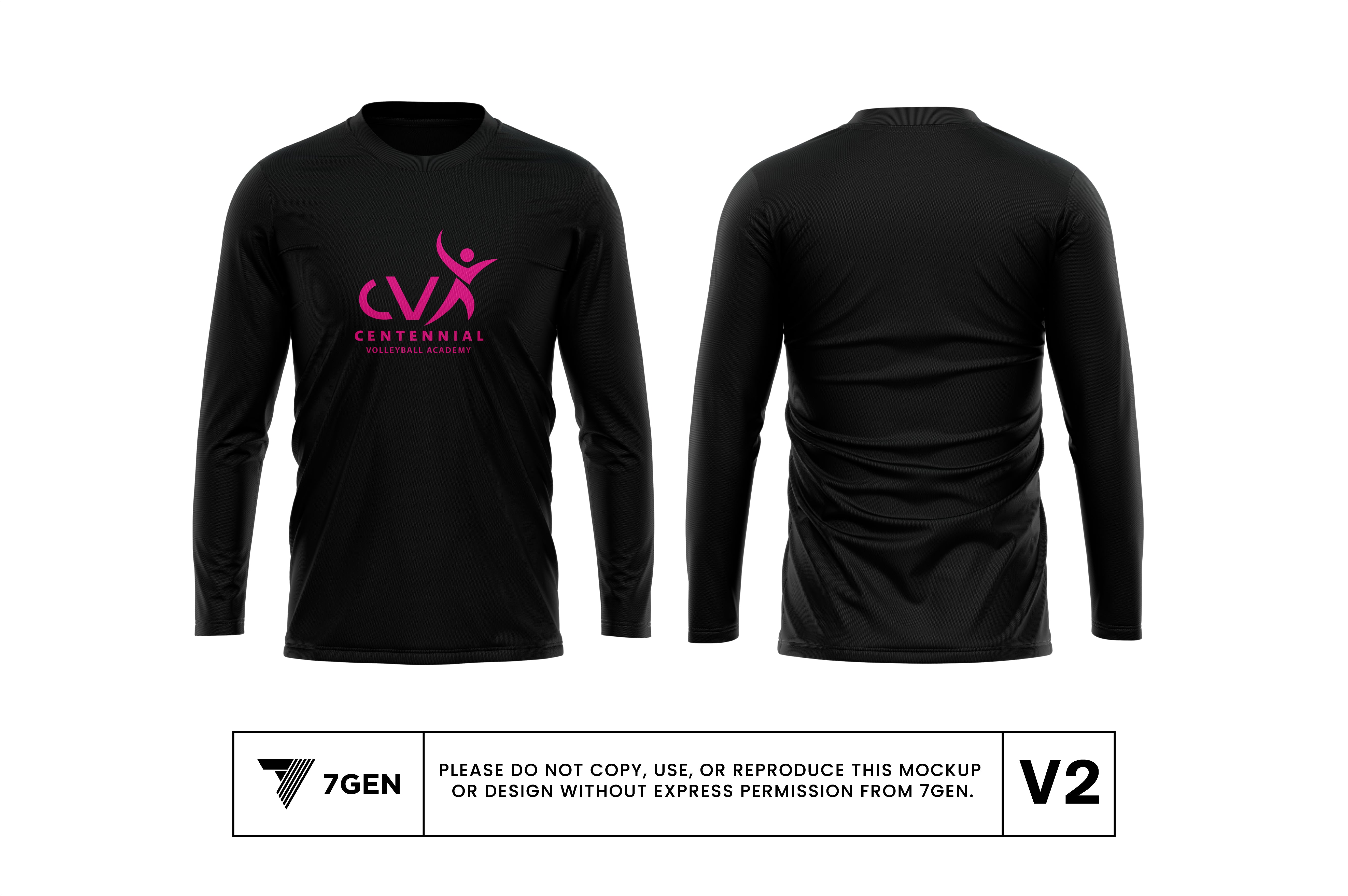 LS Tri Blend Logo Shirt - Black