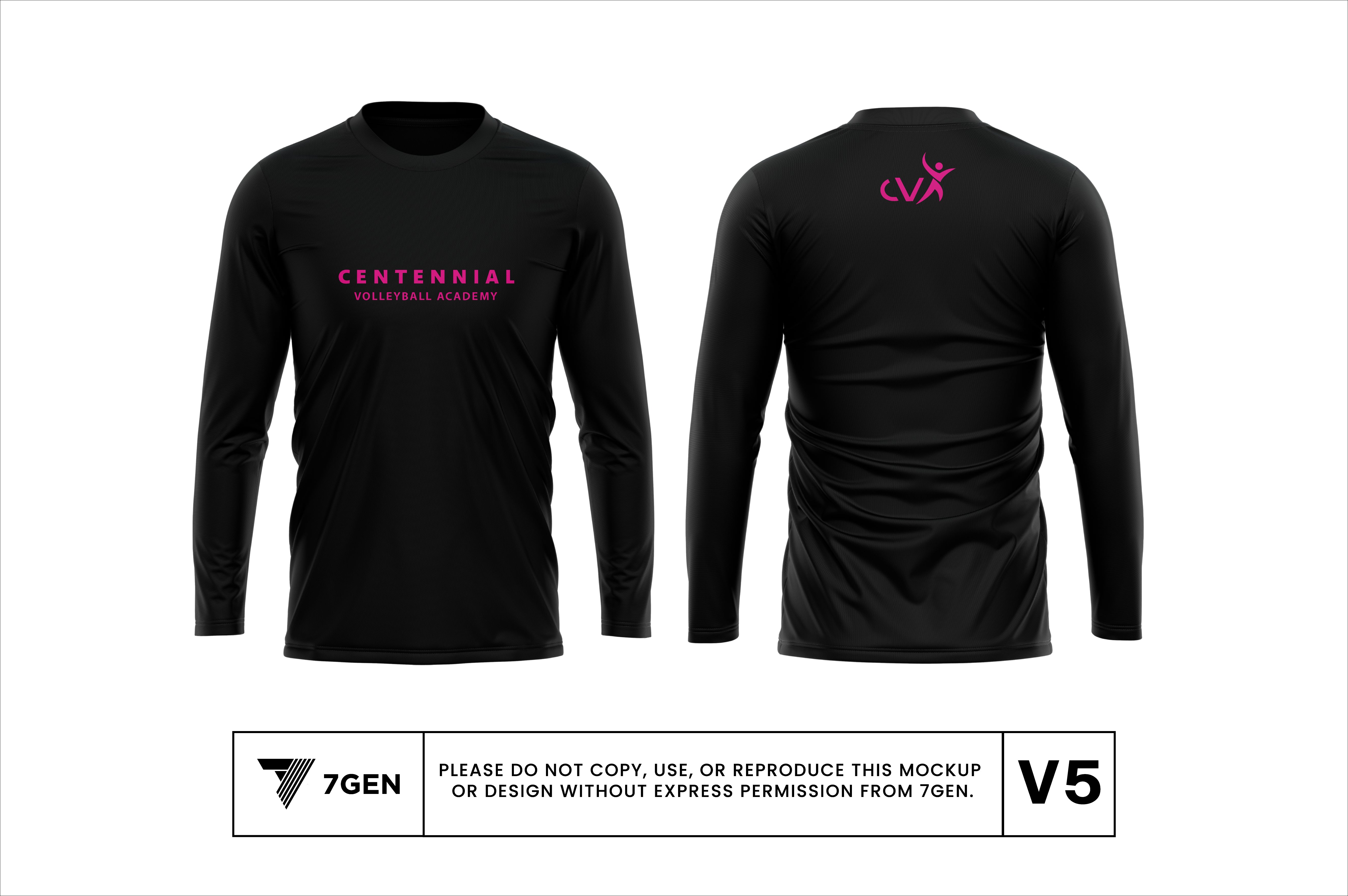 LS Tri Blend Simple Logo Shirt - Black