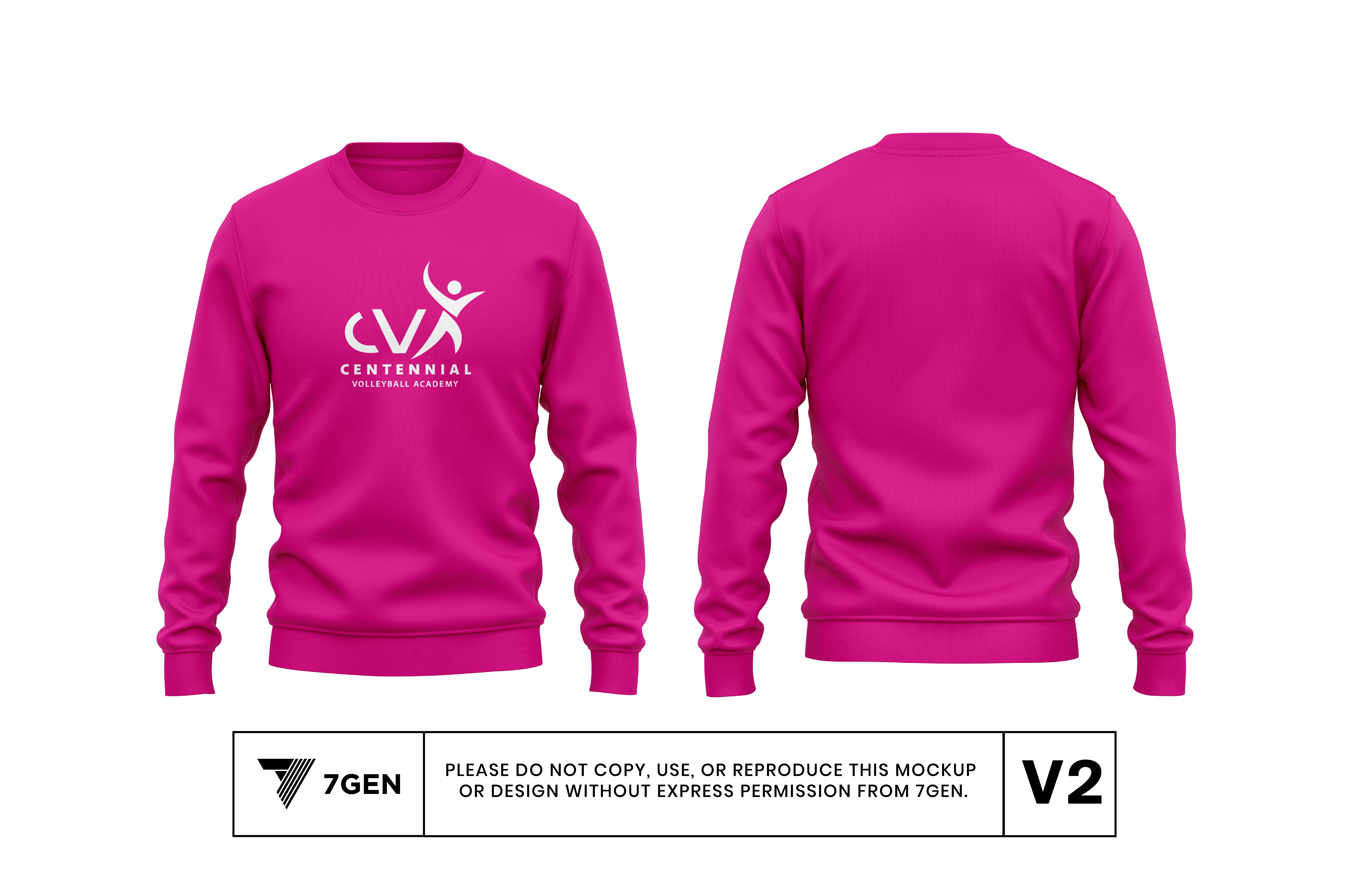 Unisex Crewneck Logo - Pink
