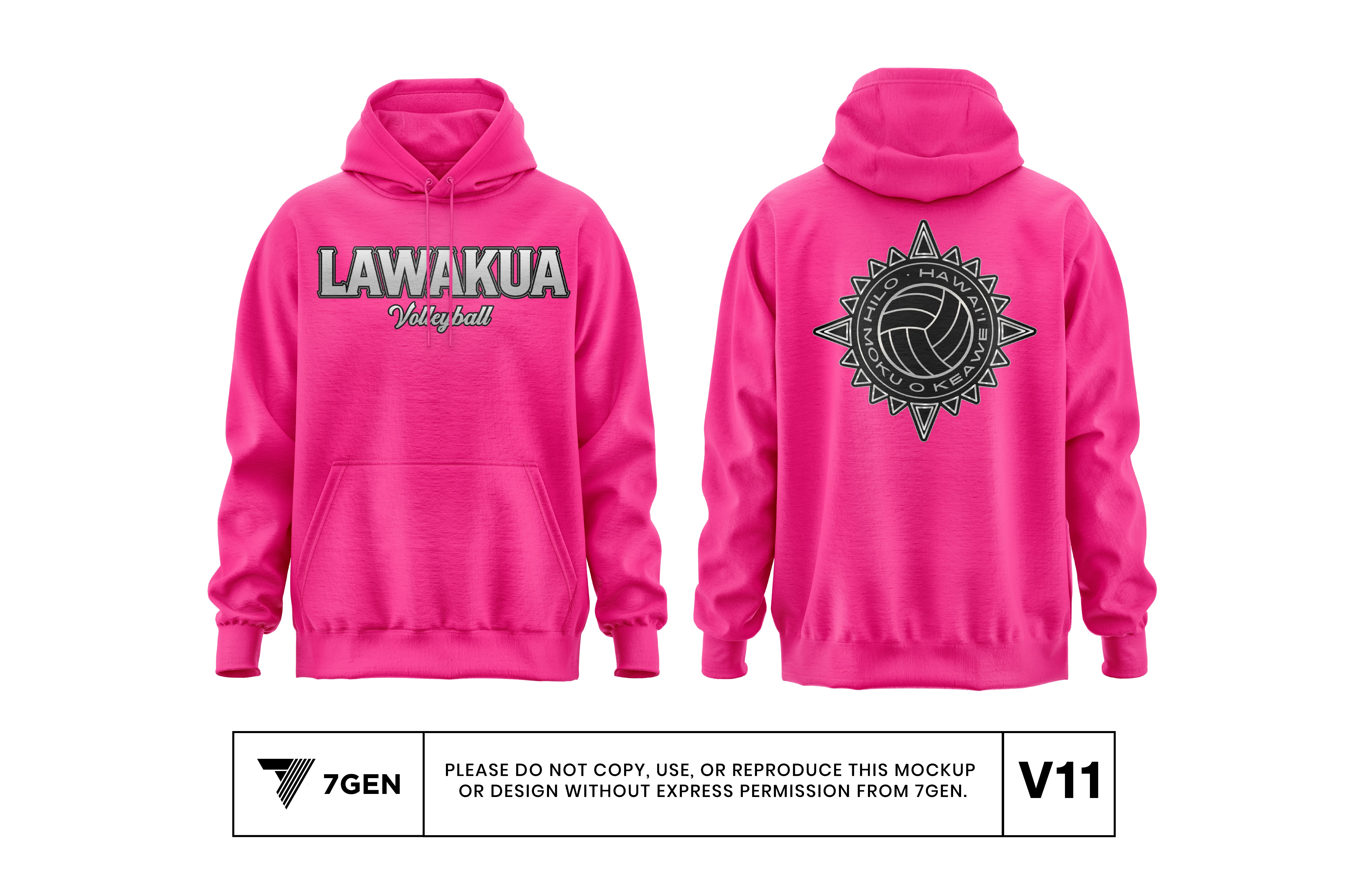 Pink/Silver - Hoodie