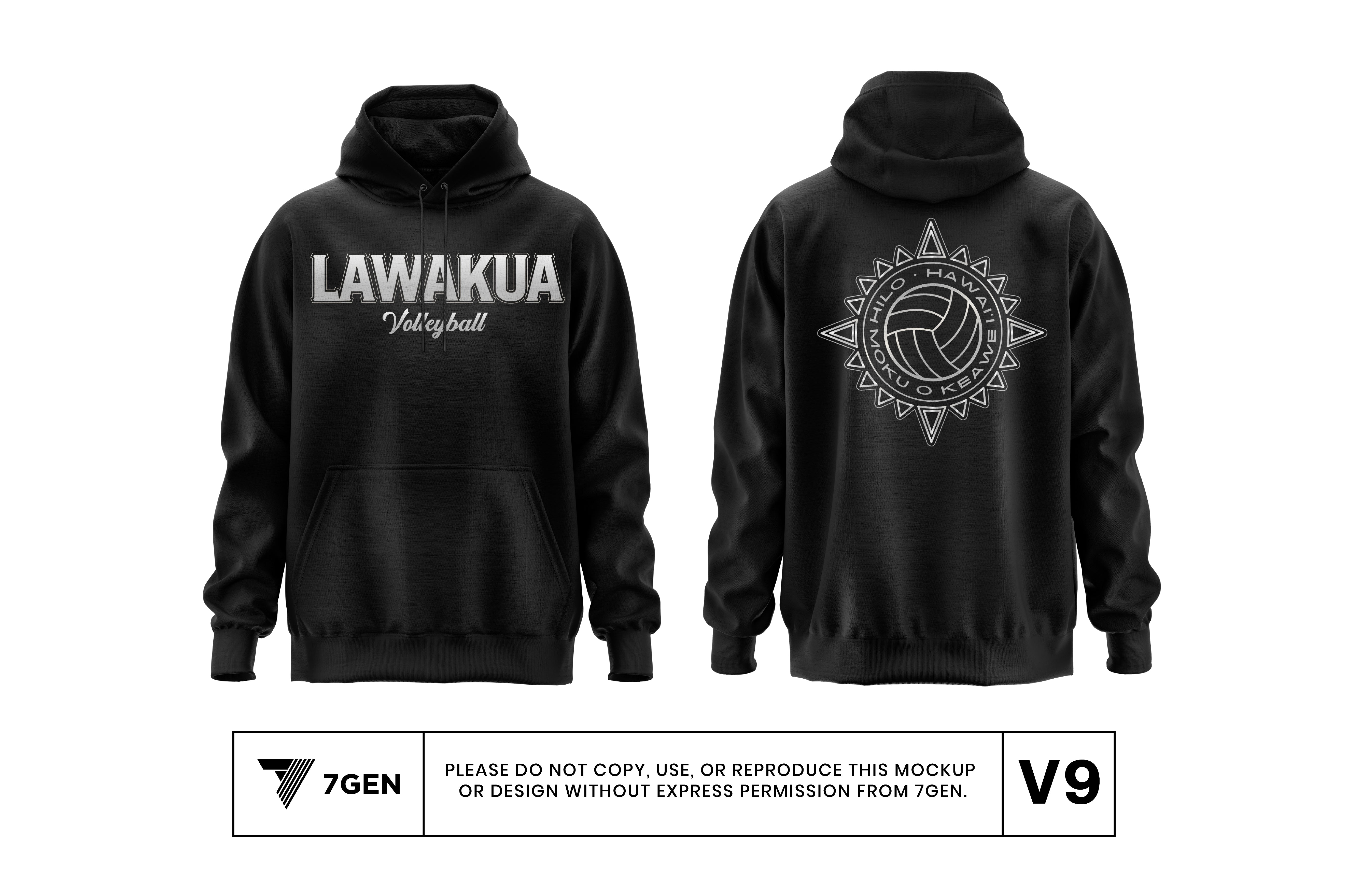 Black/White/Grey - Hoodie