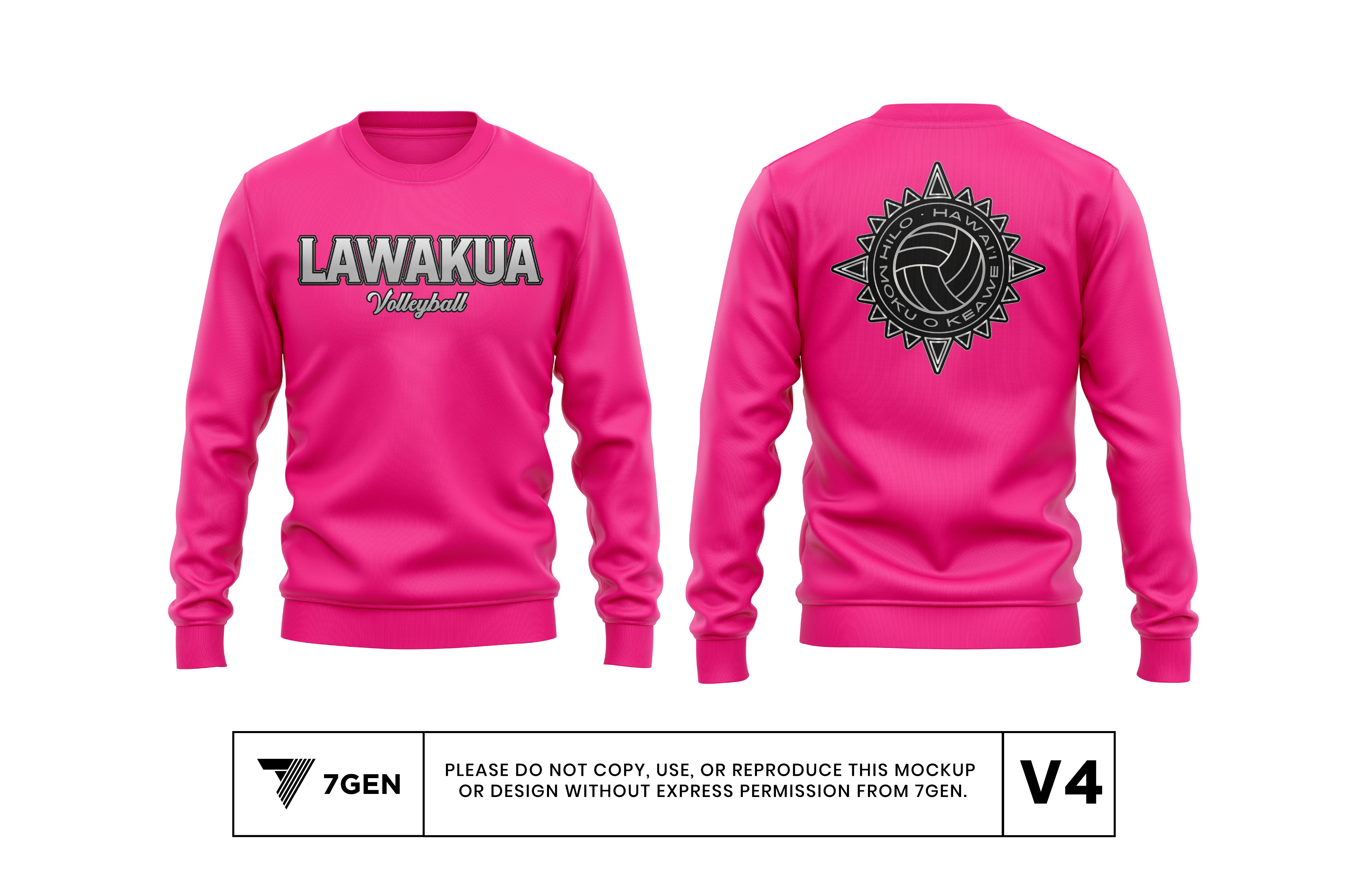 Pink/Silver - Crewneck