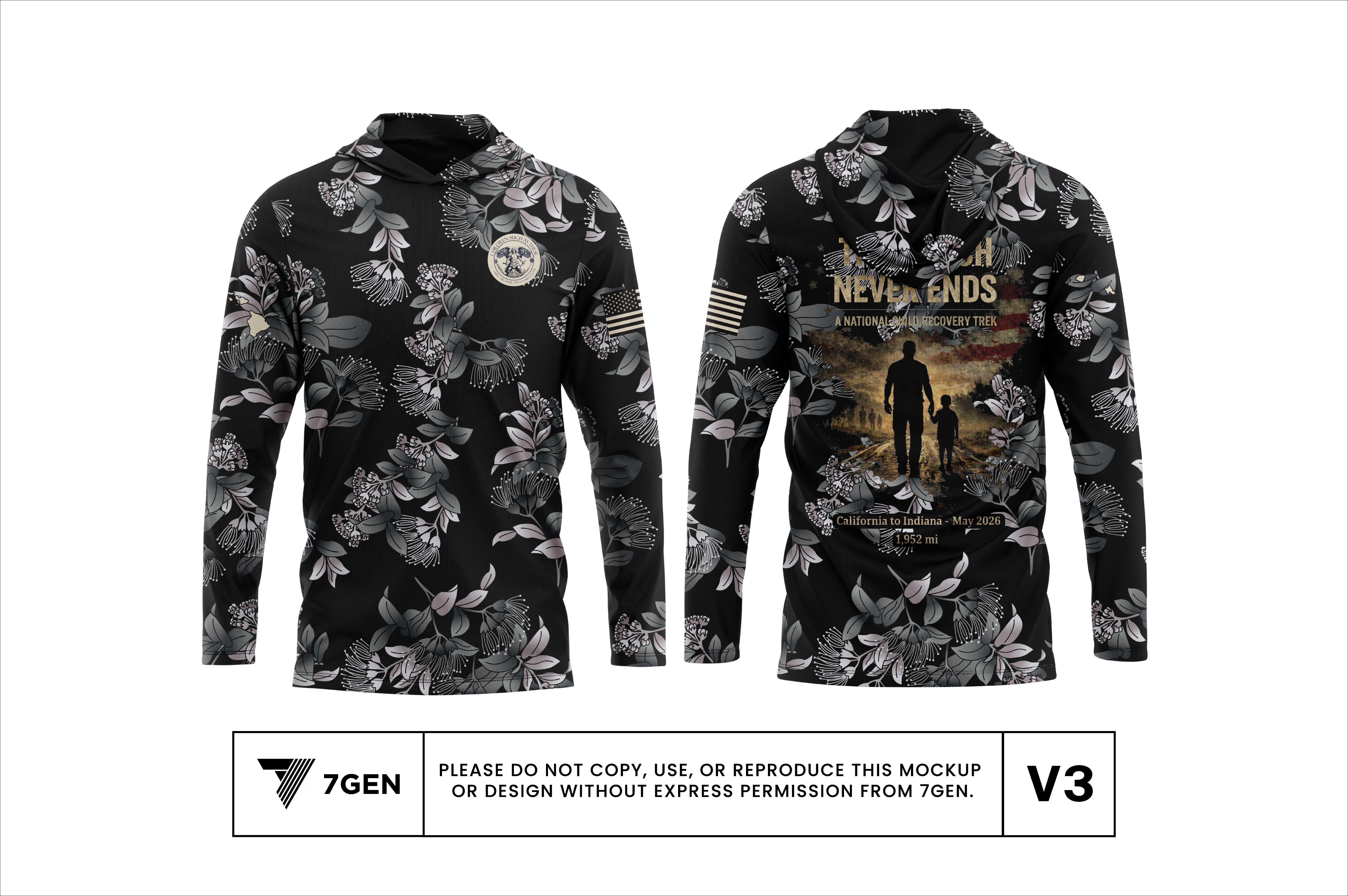 Unisex Hooded LS Shirt - V3