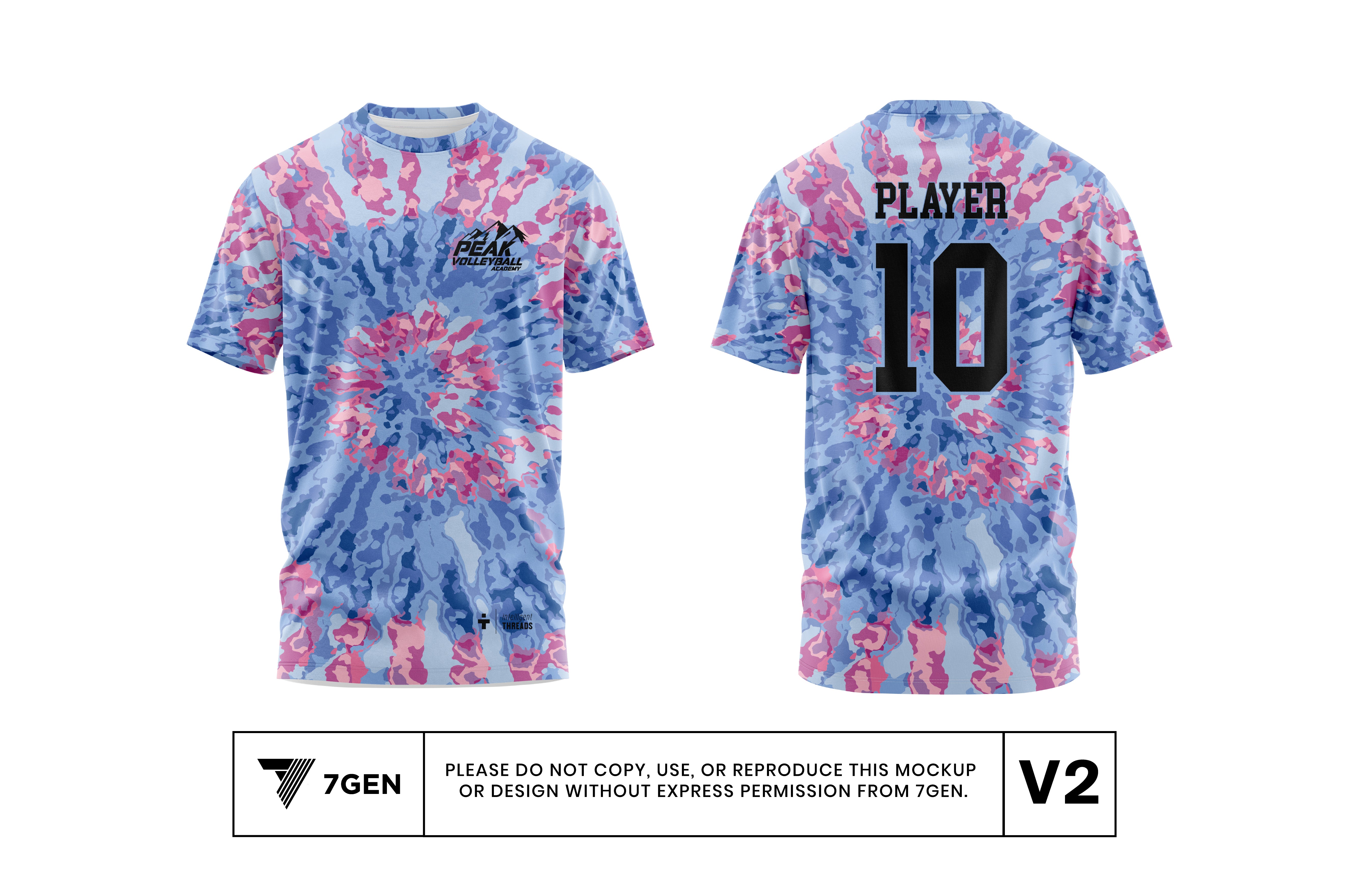SS Shirt (Tye Dye - Blue)