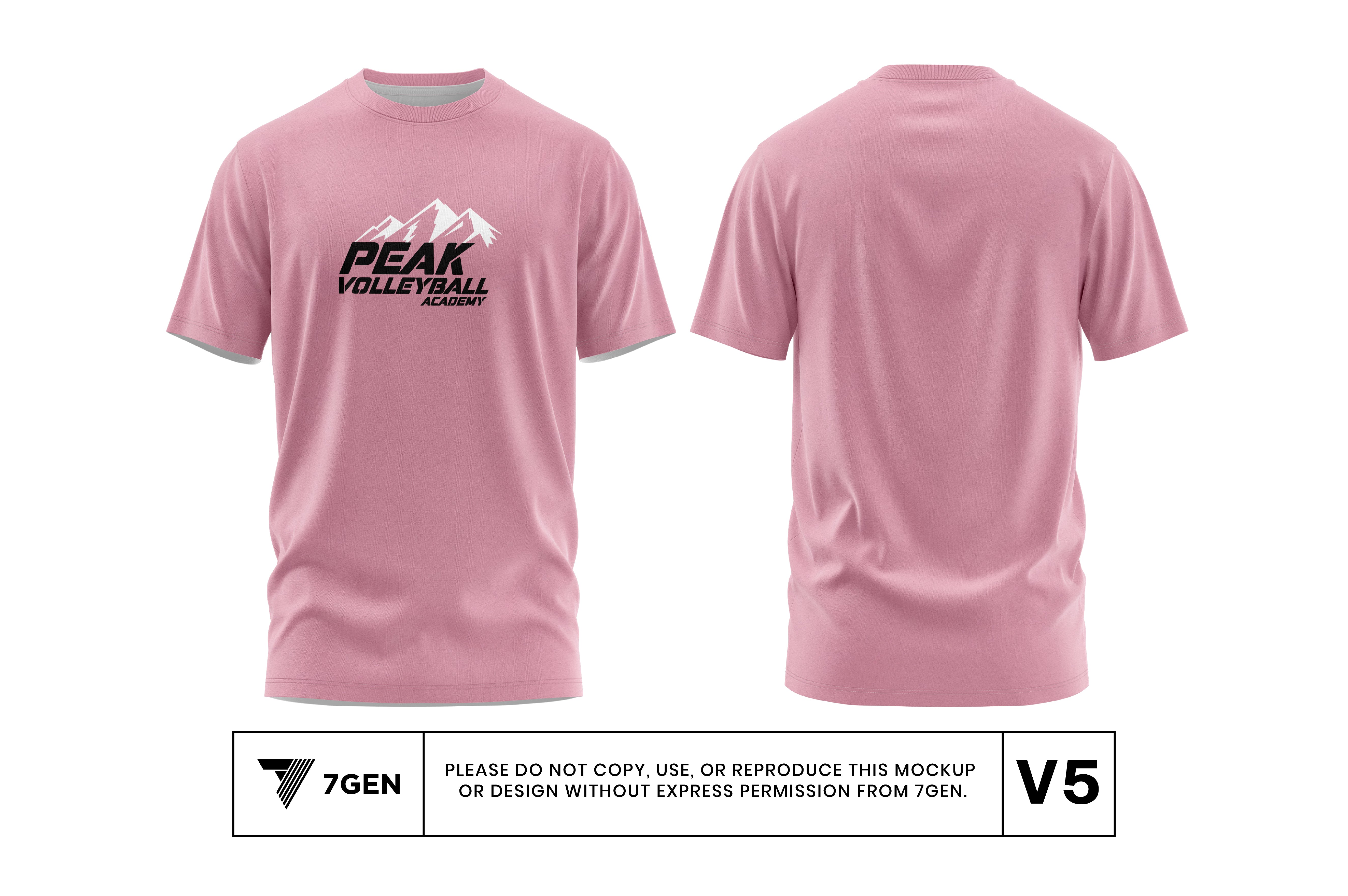 SS Pink (White/Black Logo) - New Tri-Blend Fabric