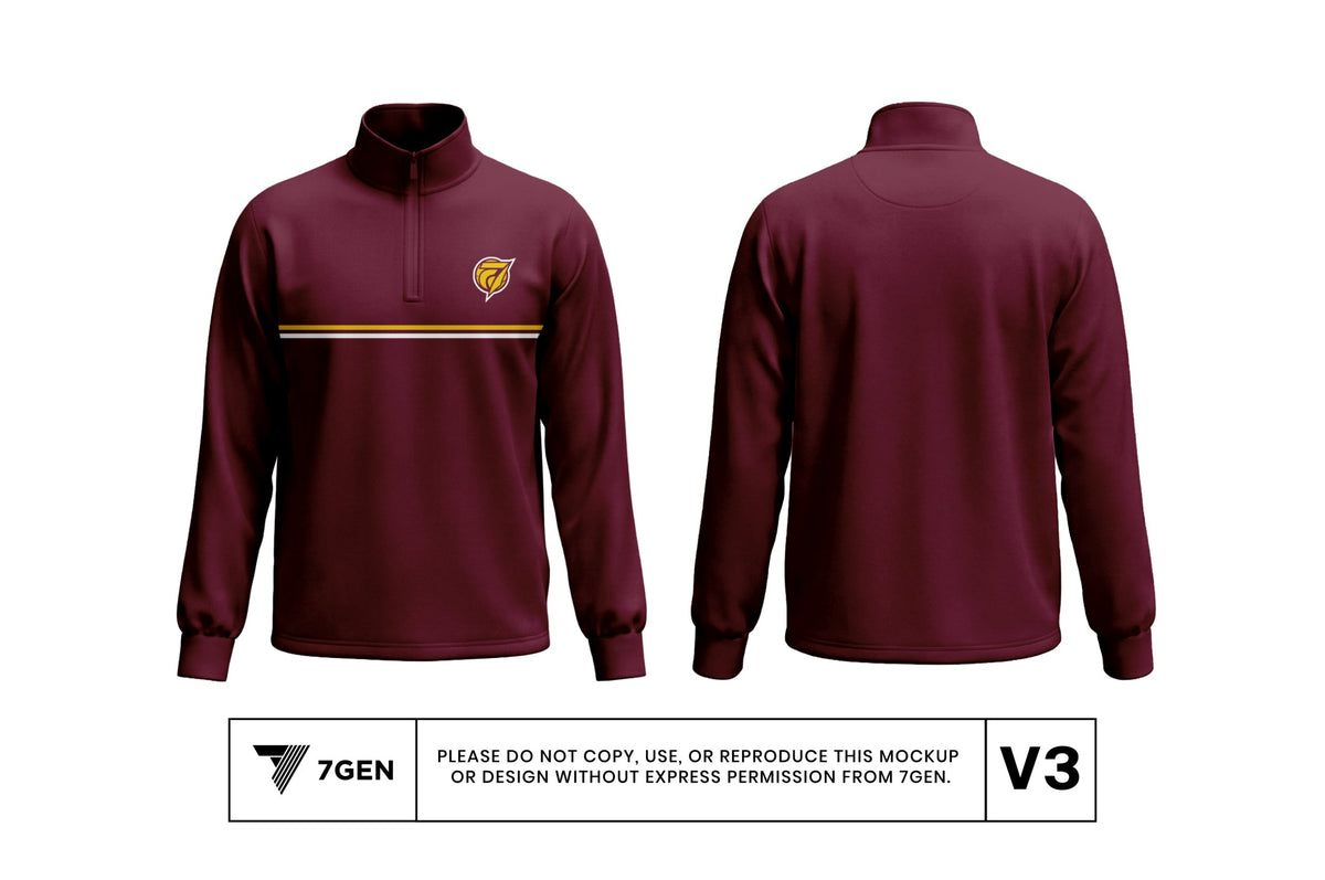 1/4 Zip (Maroon)
