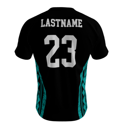 Short Sleeve Shirt - Black/Tribal