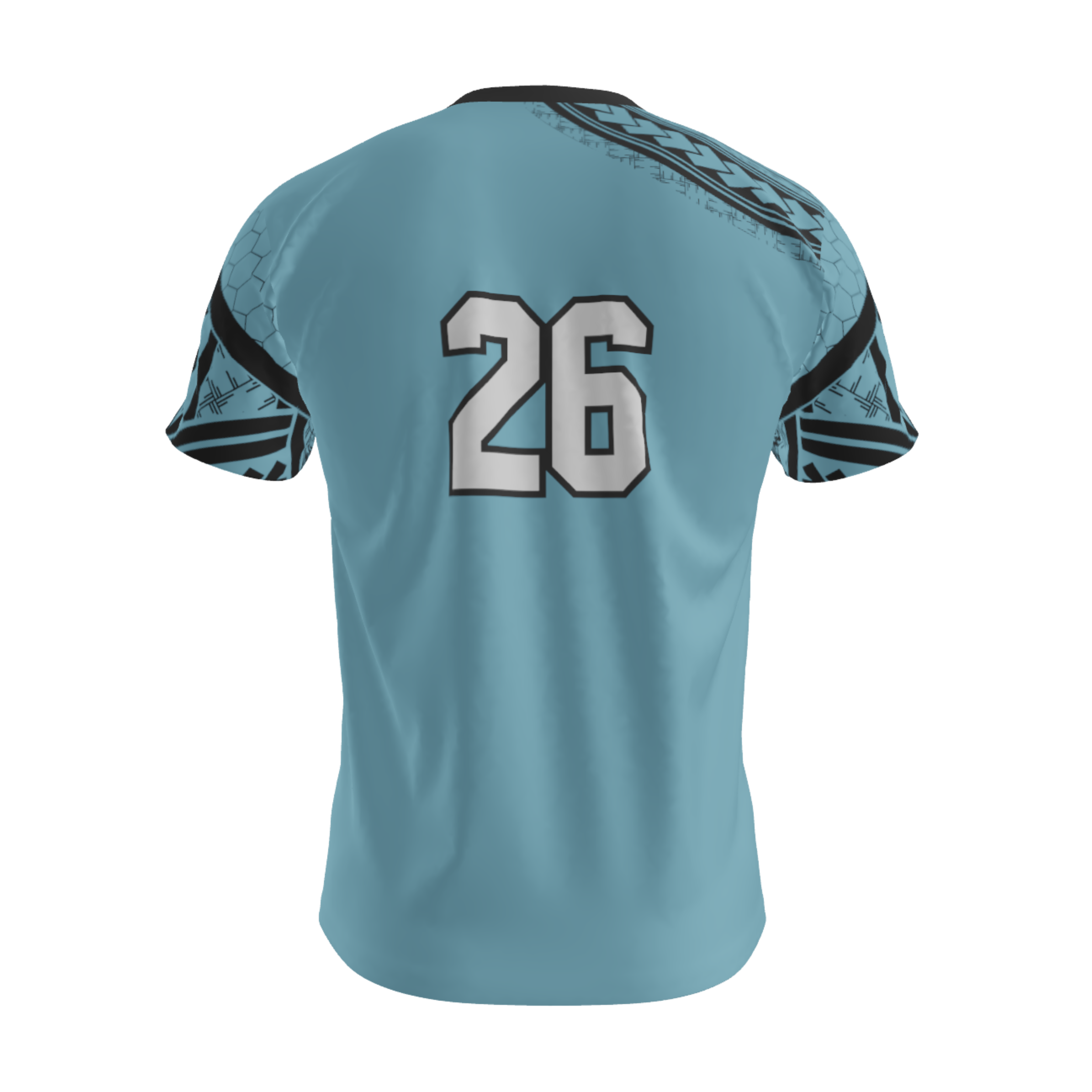 Short Sleeve Shirt - Blue/Tribal