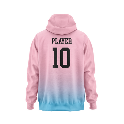 Unisex Pullover Hoodie - Pink/Blue Ombré