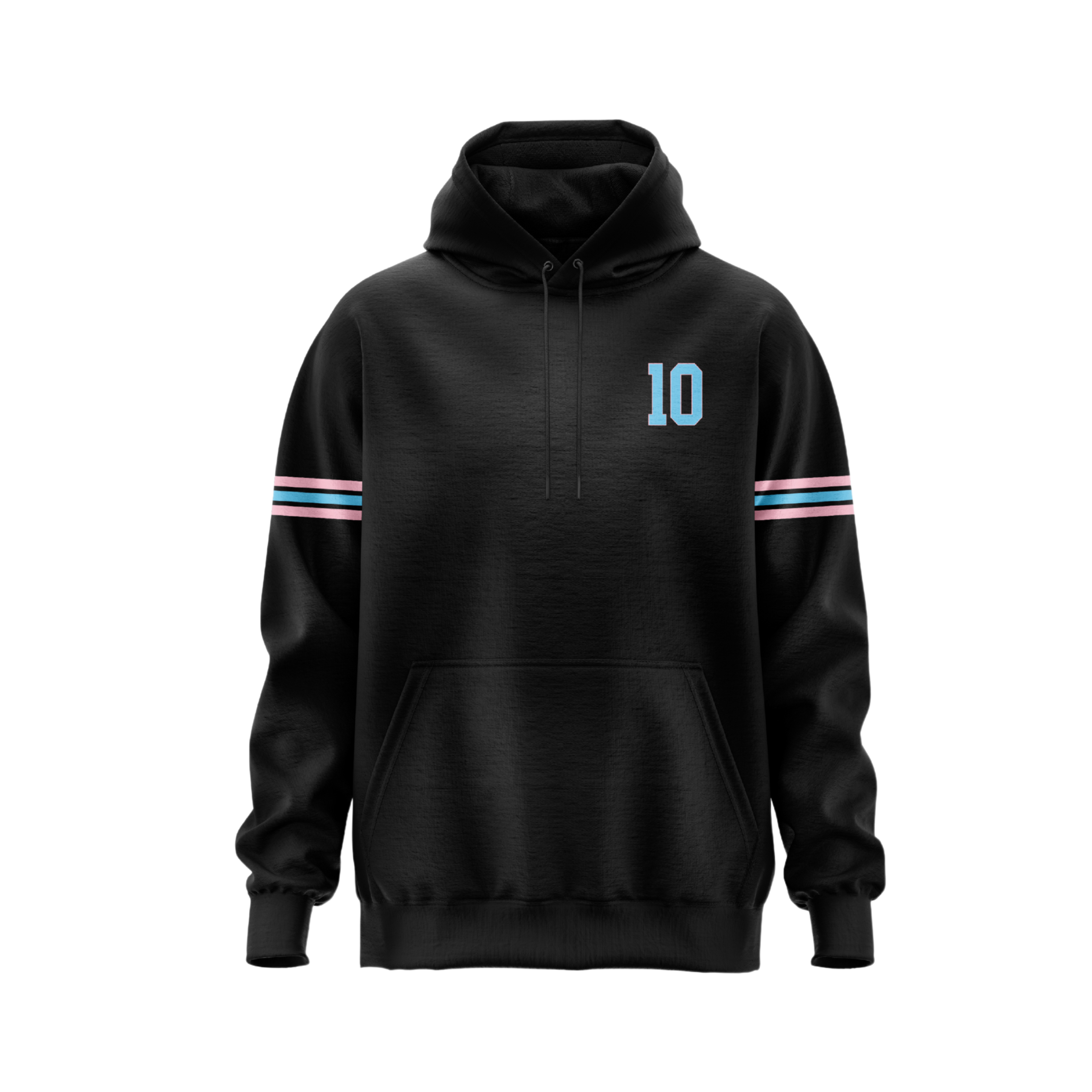 Unisex Pullover Hoodie - Black Stripes